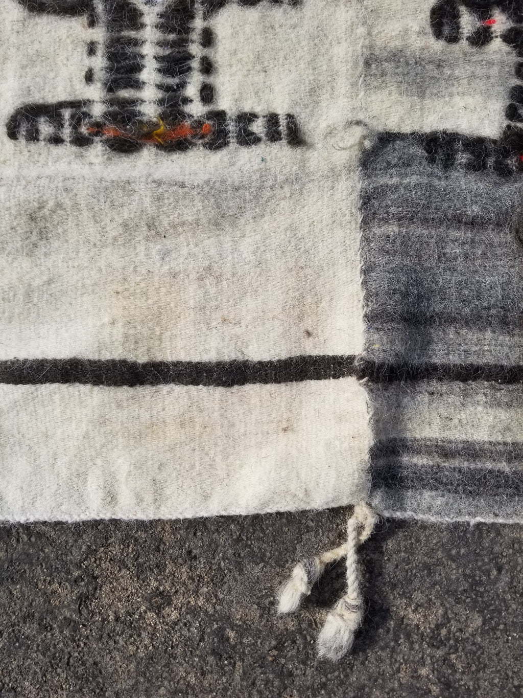 Antique Traditional Handmade African Fulani Wedding Blanket Mali Decor 224x130cm