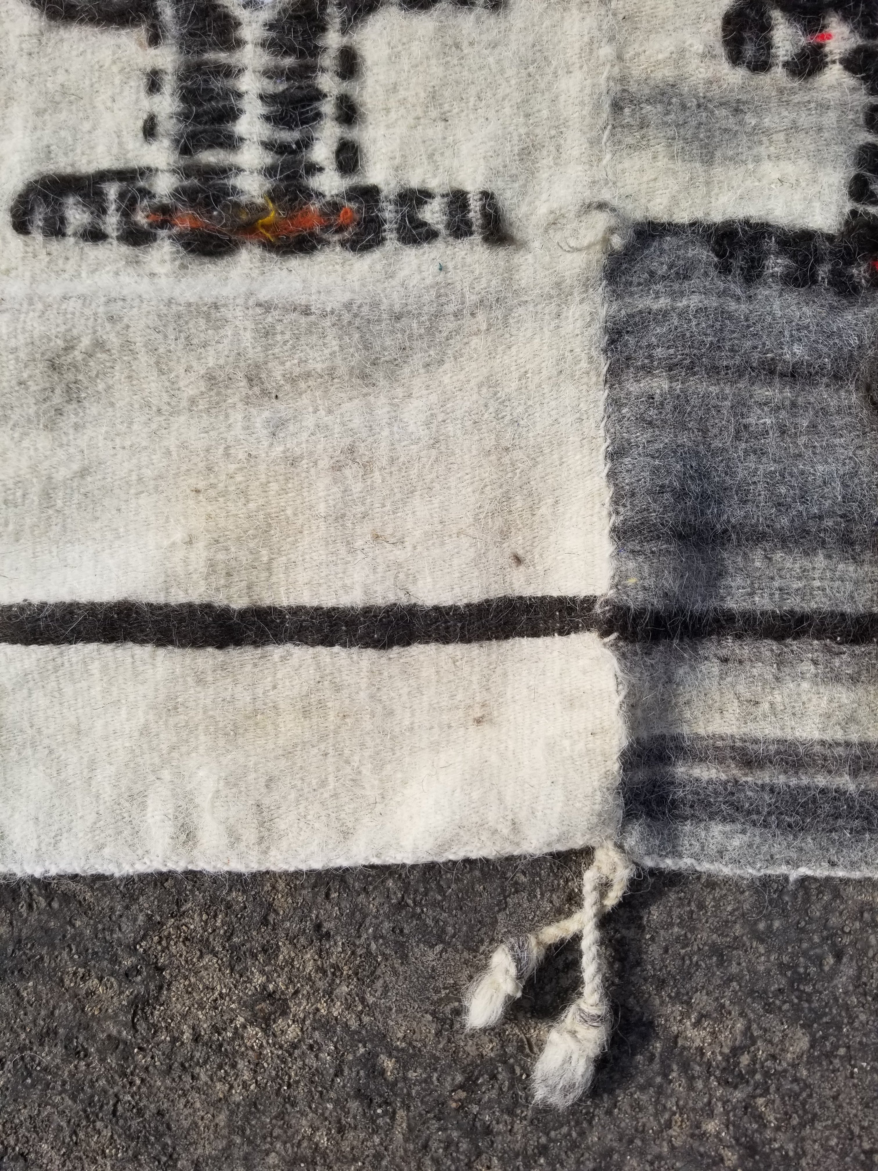 Antique Traditional Handmade African Fulani Wedding Blanket Mali Decor 224x130cm