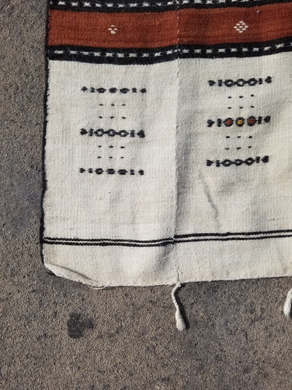 Antique Traditional Handmade African Fulani Wedding Blanket Mali Decor 229x127cm