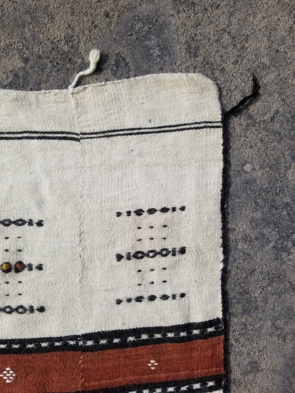 Antique Traditional Handmade African Fulani Wedding Blanket Mali Decor 229x127cm