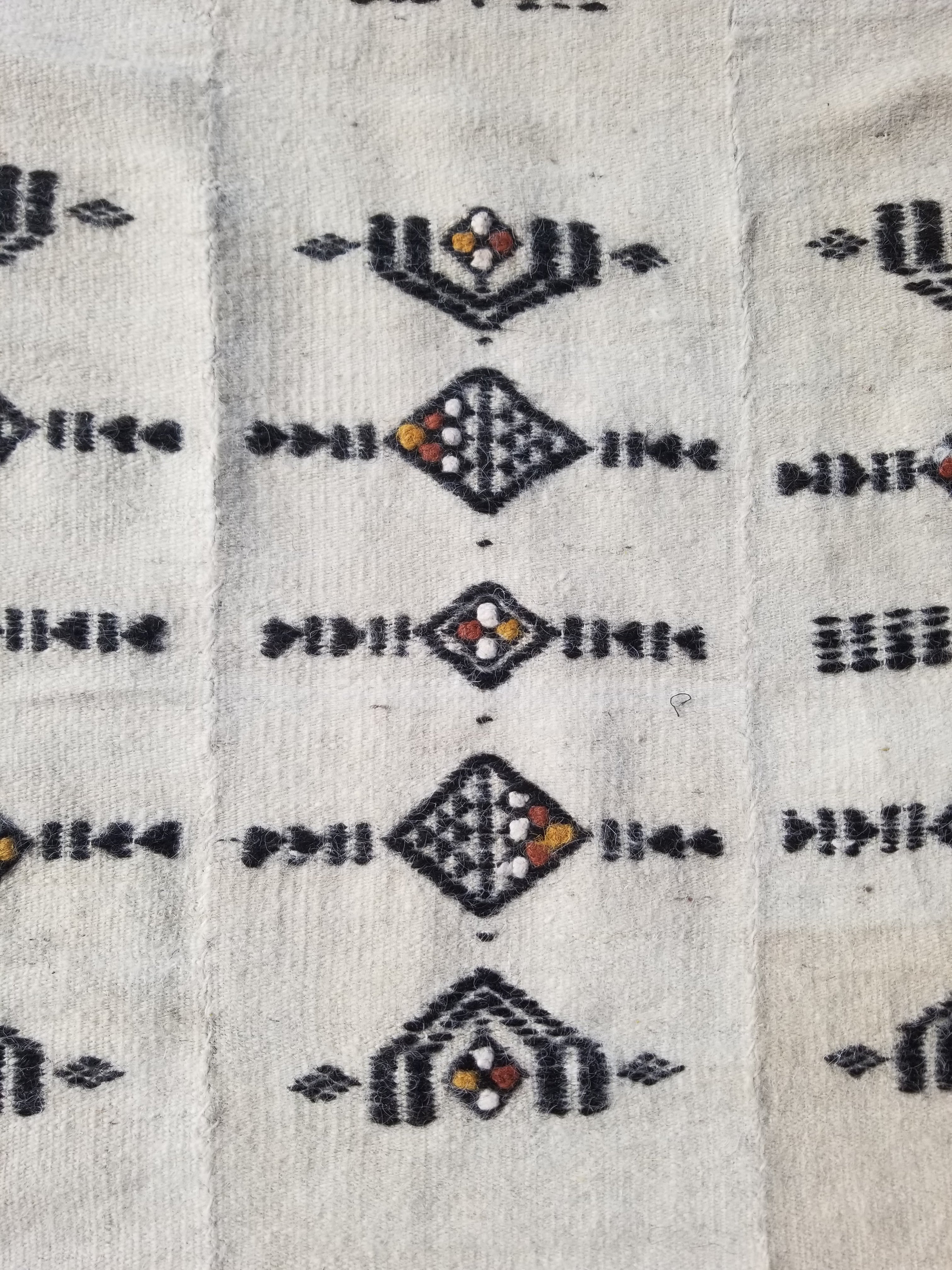 Antique Traditional Handmade African Fulani Wedding Blanket Mali Decor 229x127cm