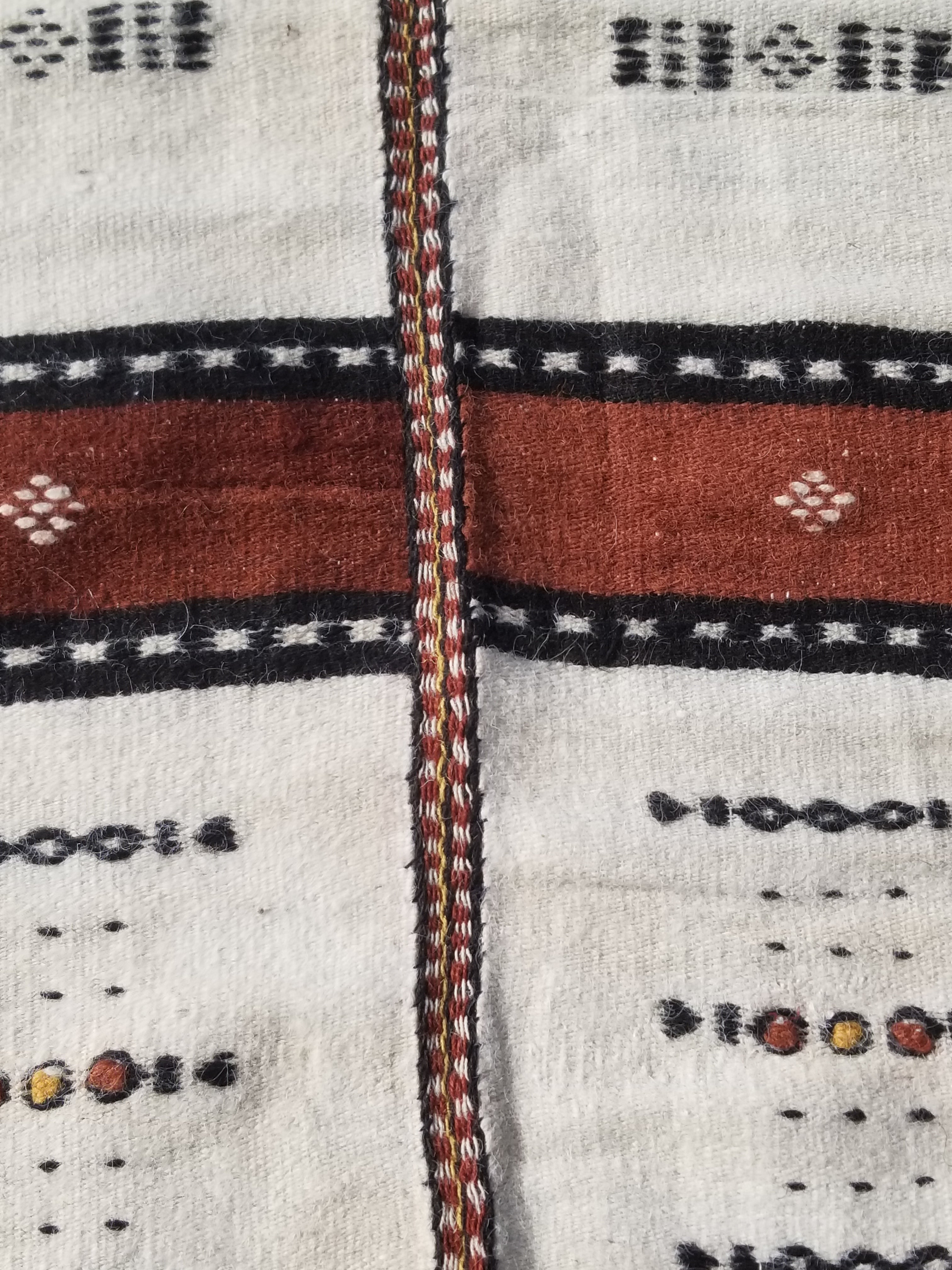 Antique Traditional Handmade African Fulani Wedding Blanket Mali Decor 229x127cm