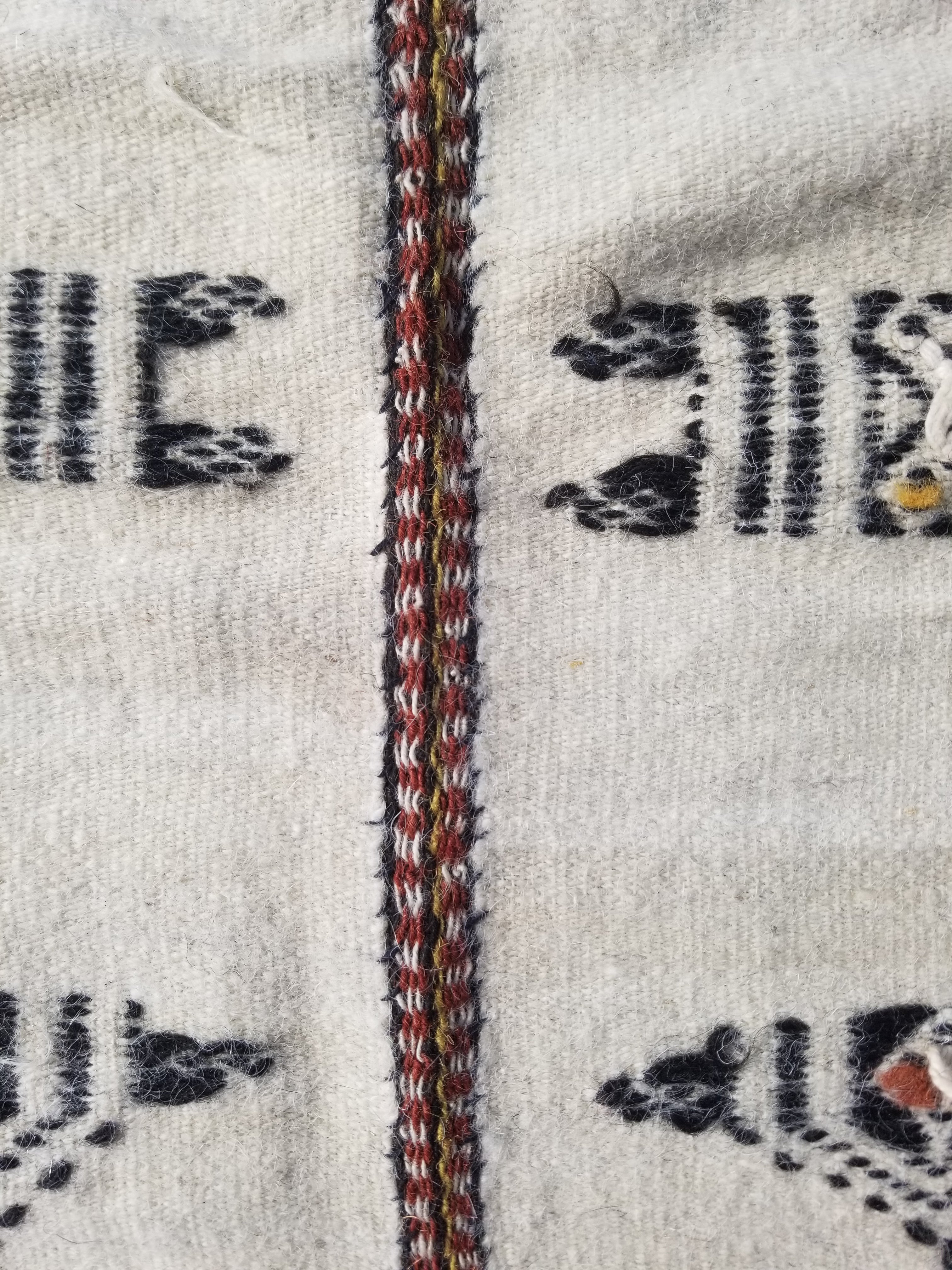 Antique Traditional Handmade African Fulani Wedding Blanket Mali Decor 229x127cm