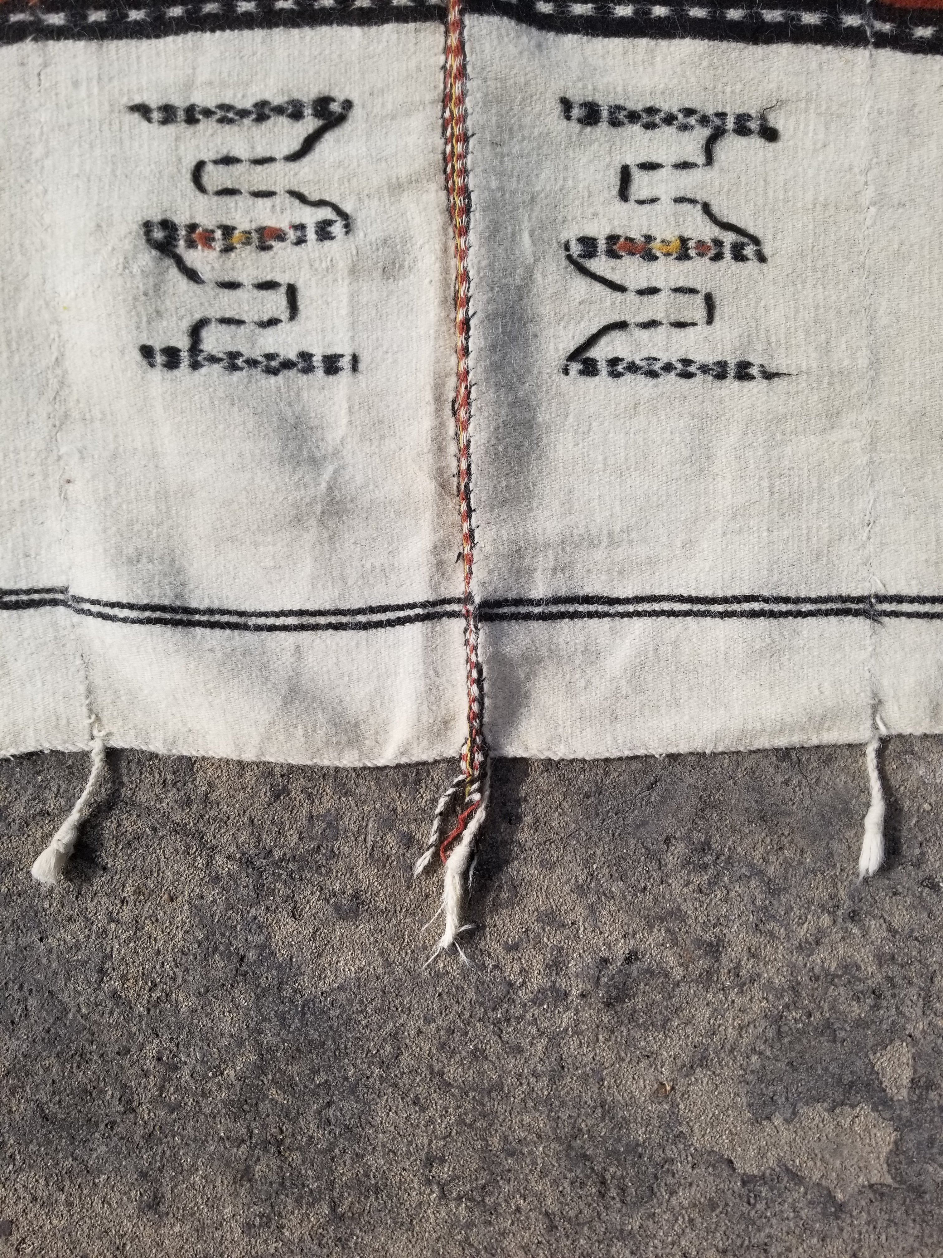Antique Traditional Handmade African Fulani Wedding Blanket Mali Decor 229x127cm