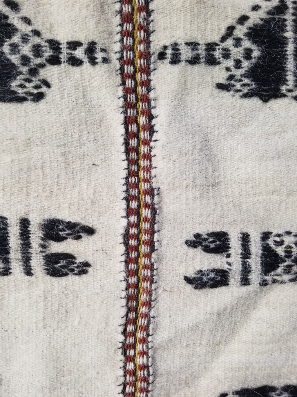 Antique African Handmade Mali Fulani Wool Blanket 228x124cm