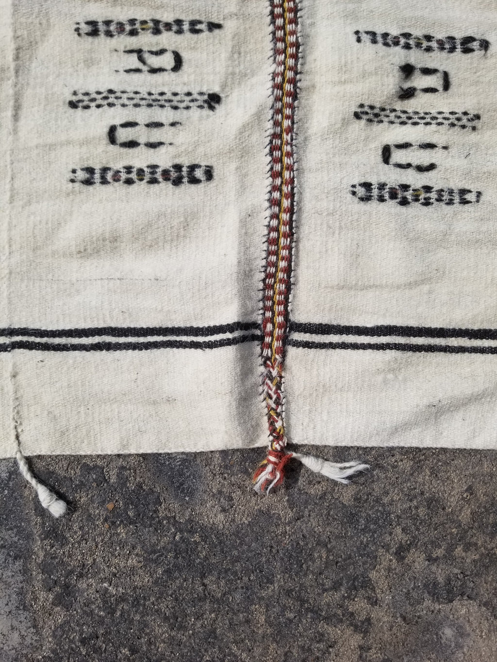 Antique African Handmade Mali Fulani Wool Blanket 228x124cm