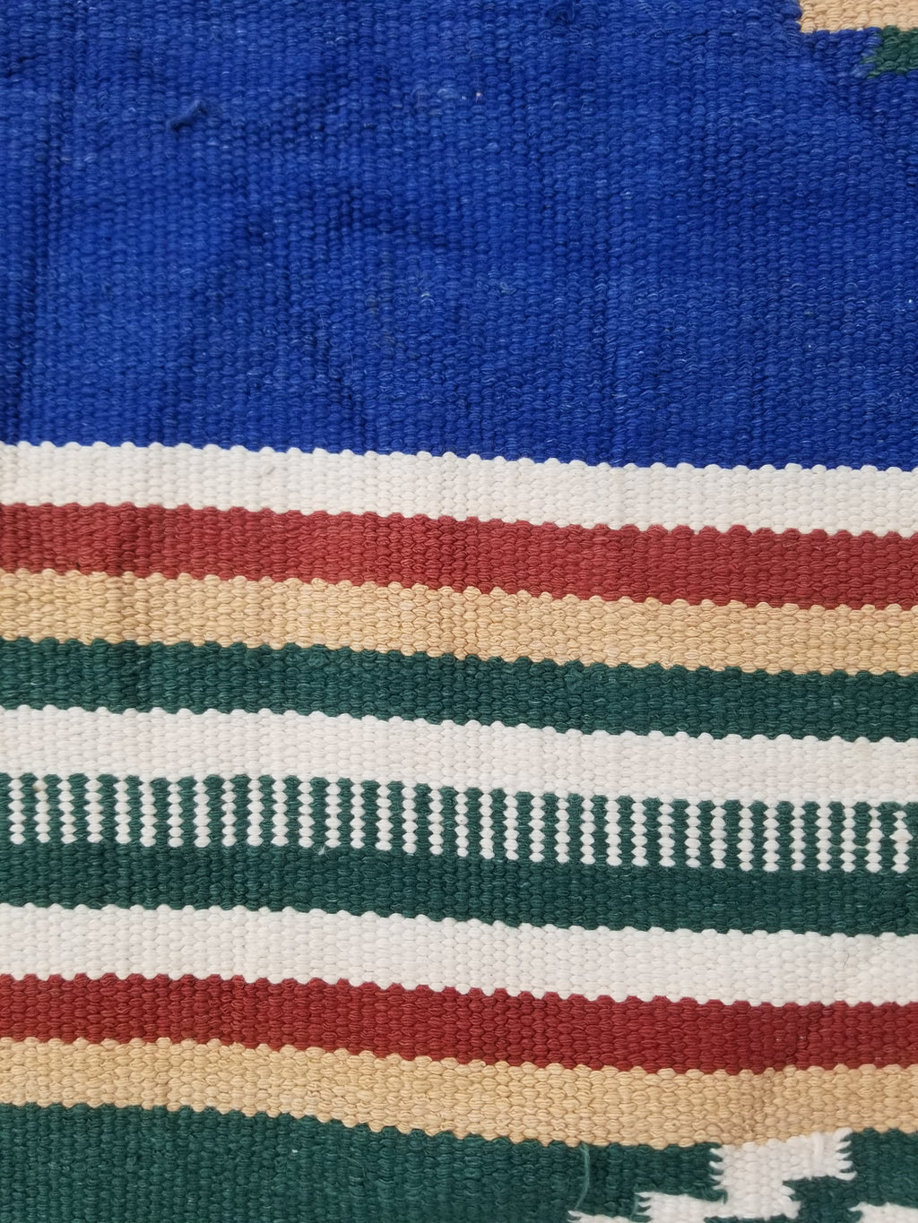 Vintage Native American Handmade Mexican Wool Multicolor Kilim 185x119cm