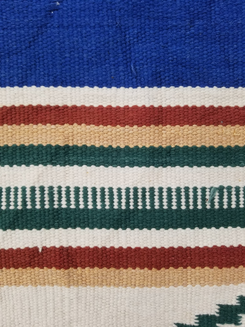 Vintage Native American Handmade Mexican Wool Multicolor Kilim 185x119cm