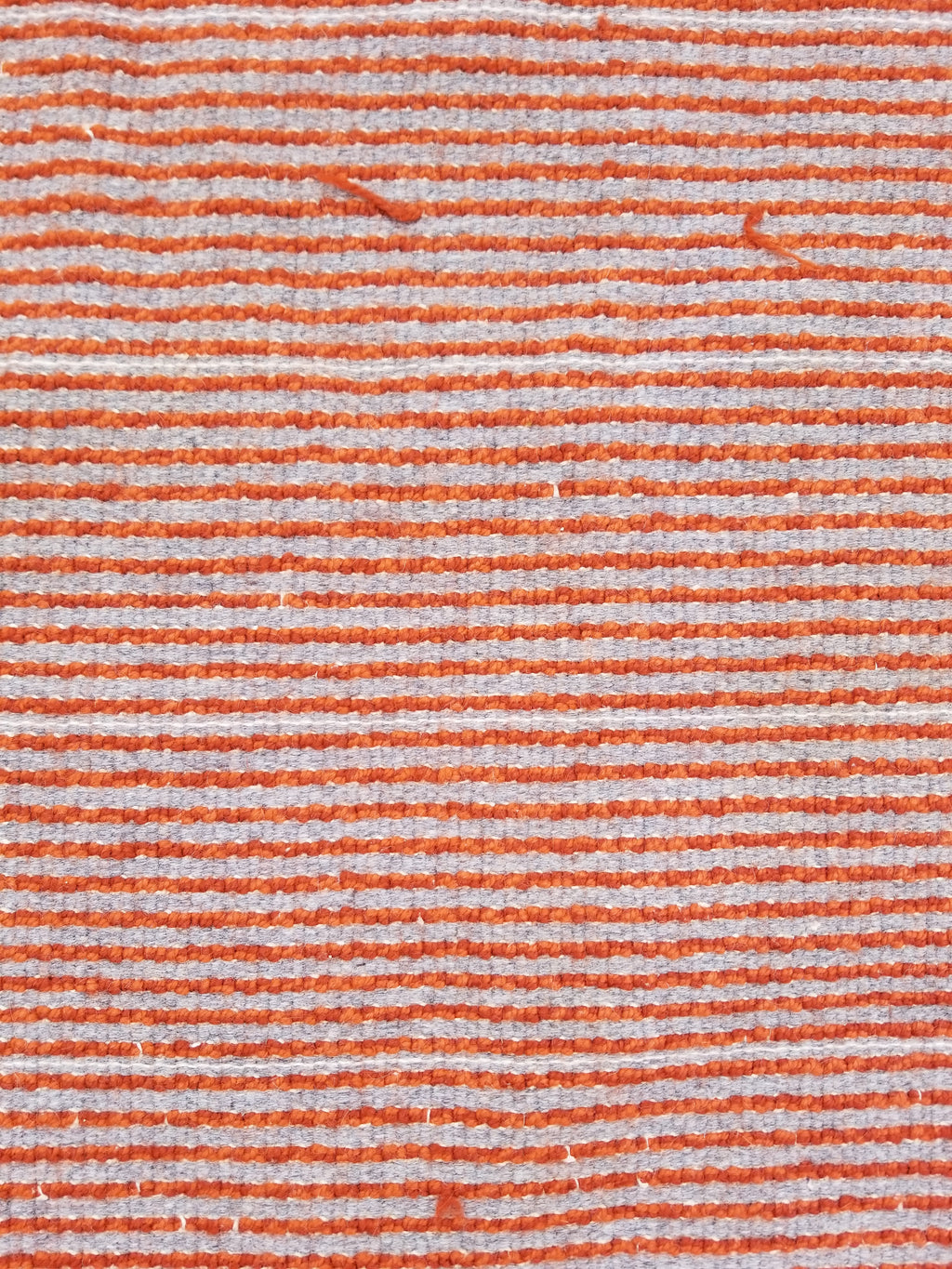 Vintage Traditional Handmade Swedish Wool Orange Rya Rug 112x76cm