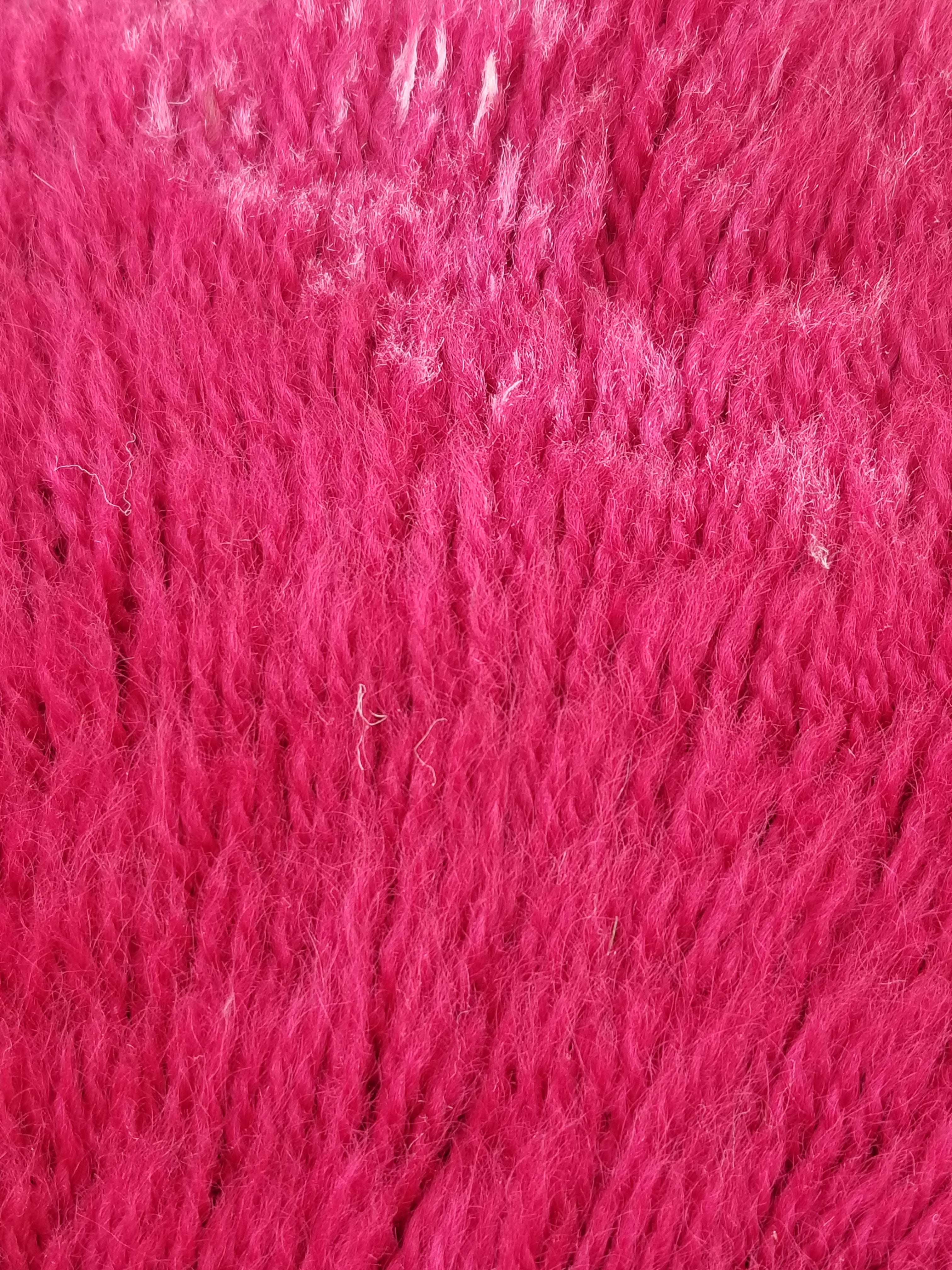 Vintage Traditional Handmade Scandinavian Wool Red Rya Rug 89x58cm
