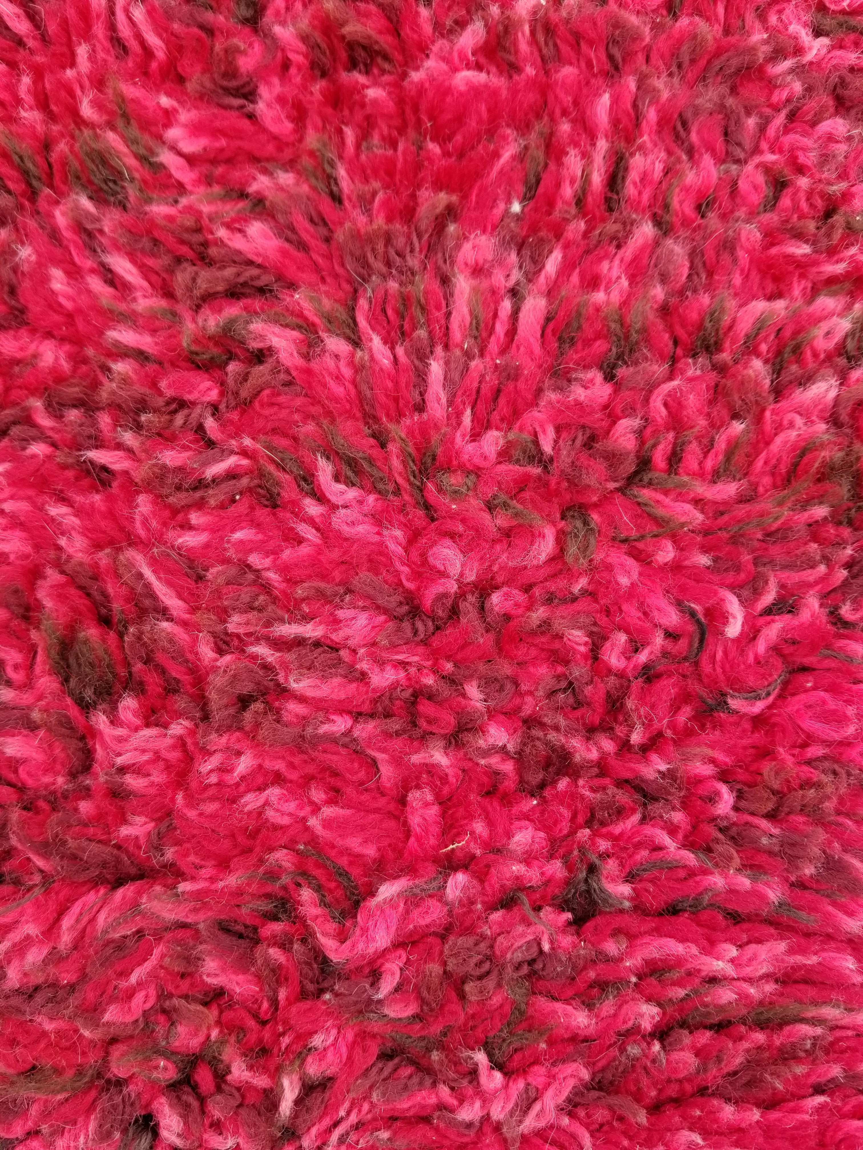 Vintage Traditional Handmade Turkish Wool Red Tulu Rug 173x53cm