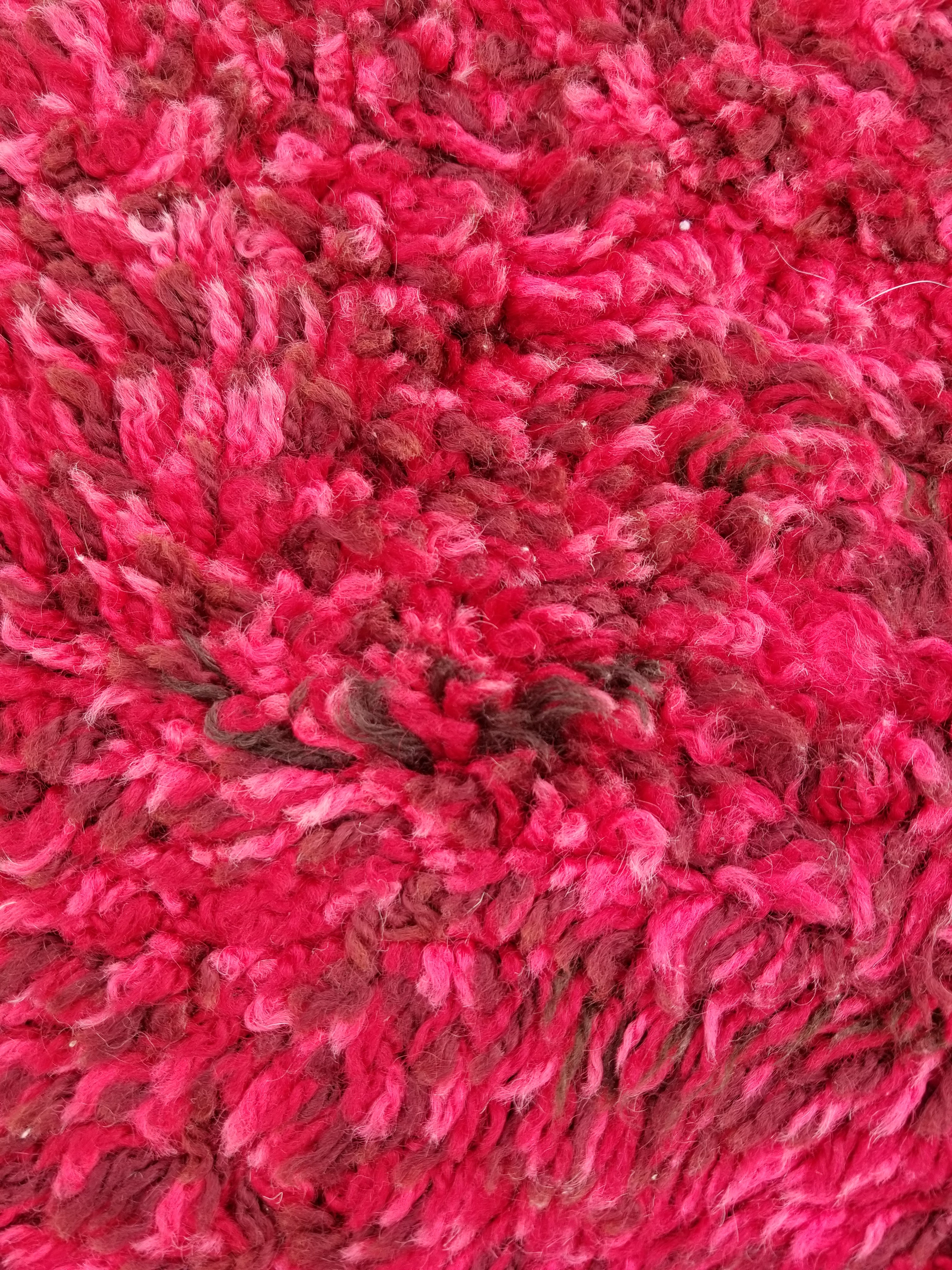 Vintage Traditional Handmade Turkish Wool Red Tulu Rug 173x53cm
