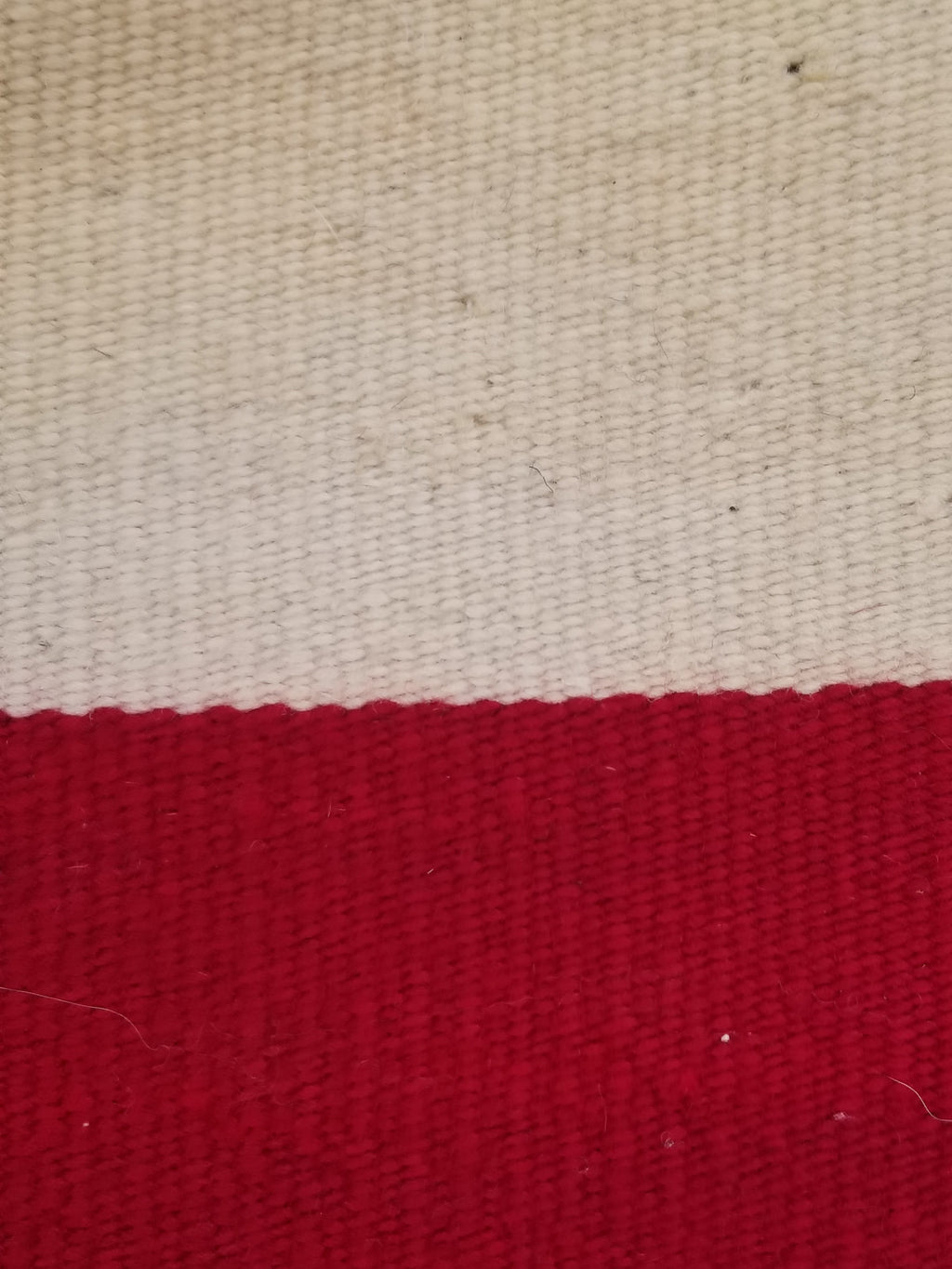 Vintage Traditional Handmade Gabbeh Wool Red & Cream Kilim 195x147cm