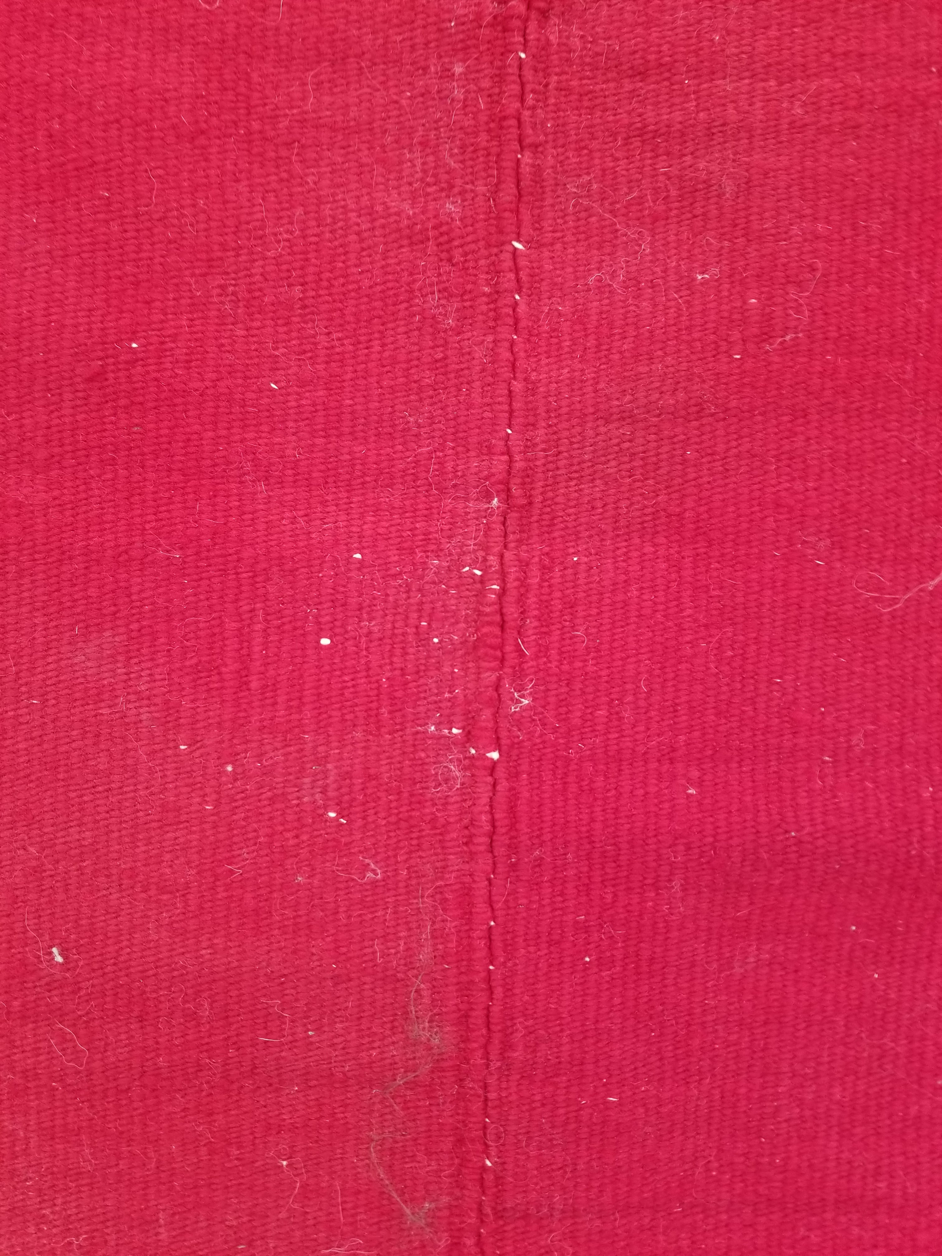 Vintage Traditional Handmade Gabbeh Wool Red & Cream Kilim 195x147cm