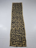 Vintage African Kuba Cloth Raffia Appliqué Tribal Textile Runner 250x64cm
