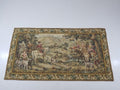 Vintage European Pictorial Hunting Scene Woven Wall Hanging Tapestry 200x108cm