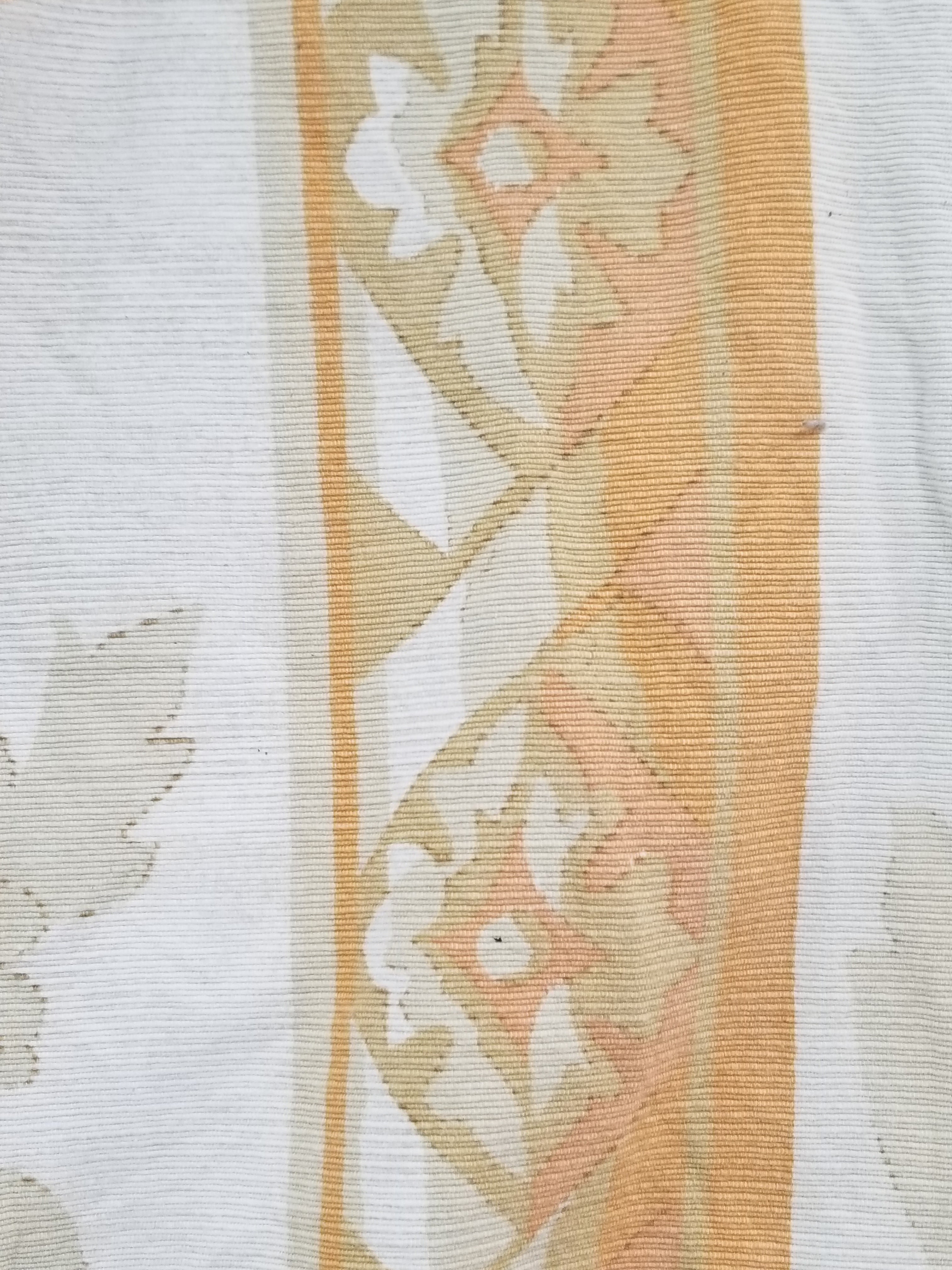 Vintage French Rose Bouquet Woven Bedspread Coverlet 205x200cm