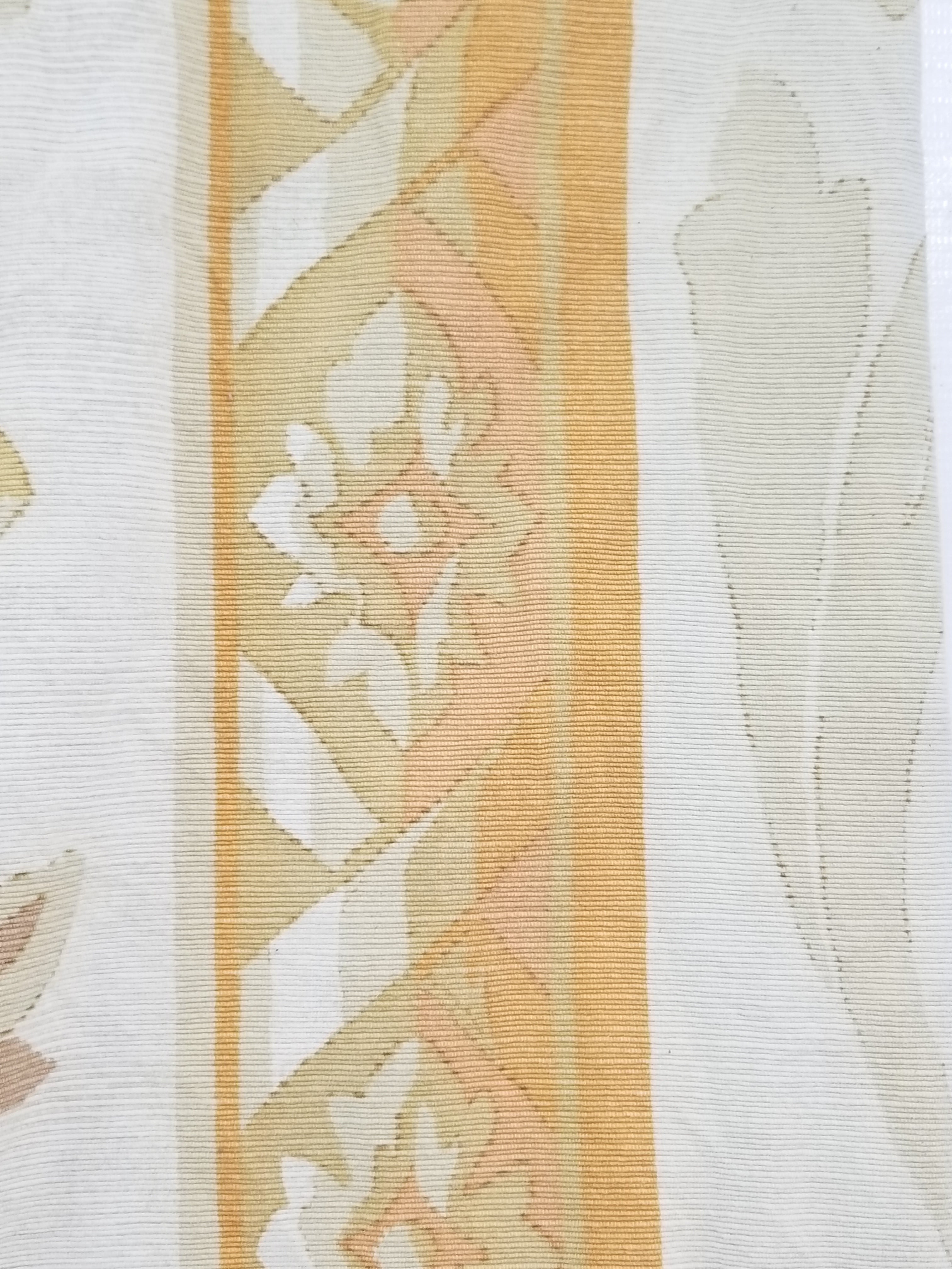 Vintage French Rose Bouquet Woven Bedspread Coverlet 205x200cm