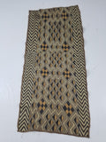 Vintage African Handwoven Kuba Cloth Raffia Textile Panel 145x65cm