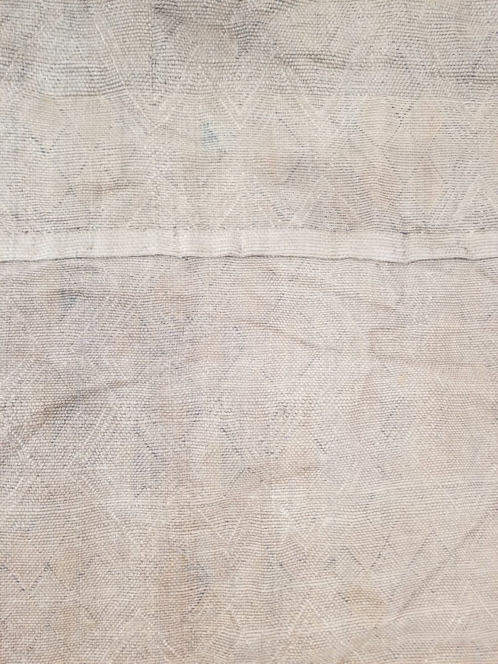 Vintage African Handwoven Kuba Cloth Raffia Textile Panel 145x65cm