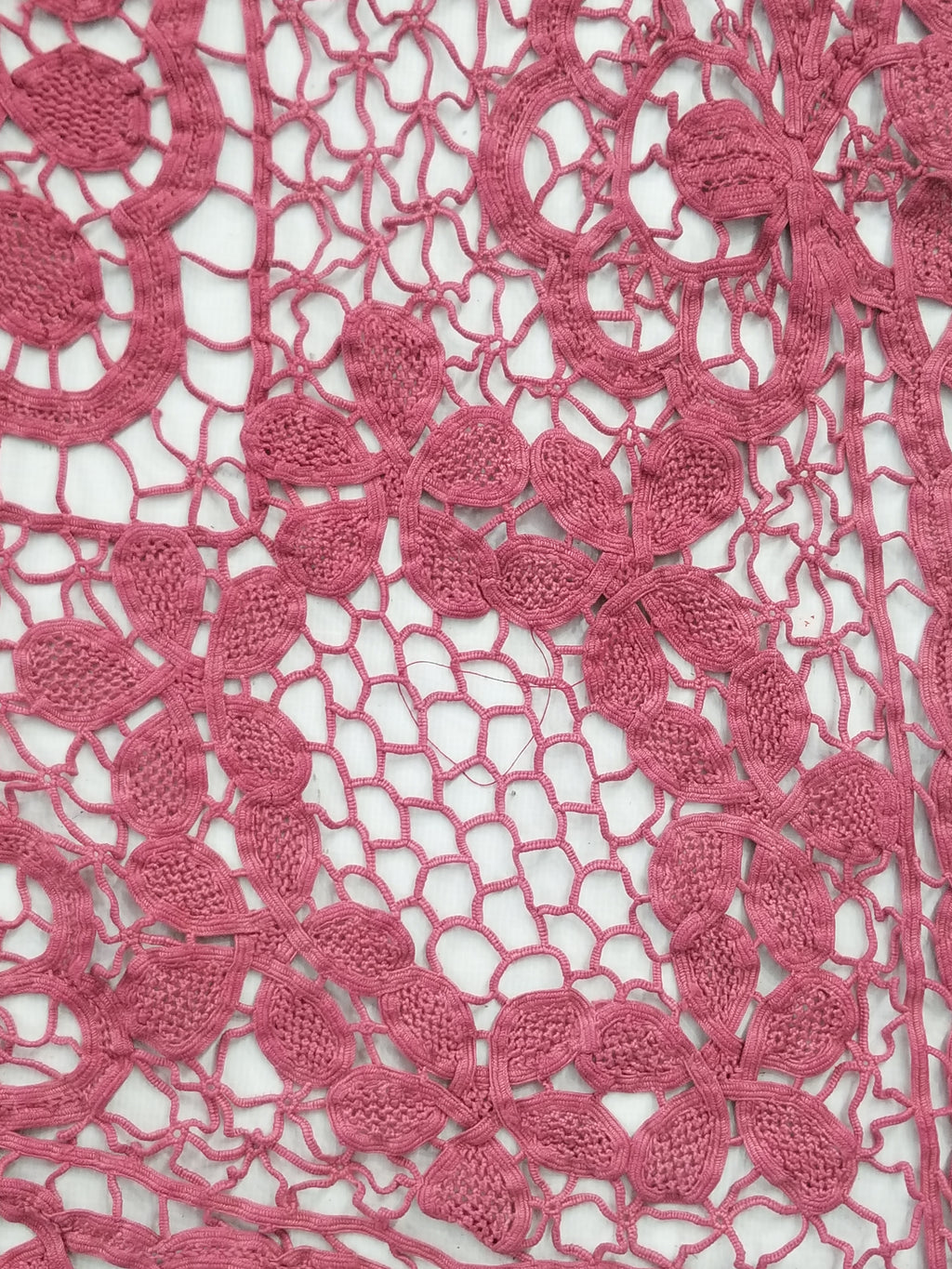 Vintage Italian Point De Venice Needle Lace Tablecloth 235x205cm