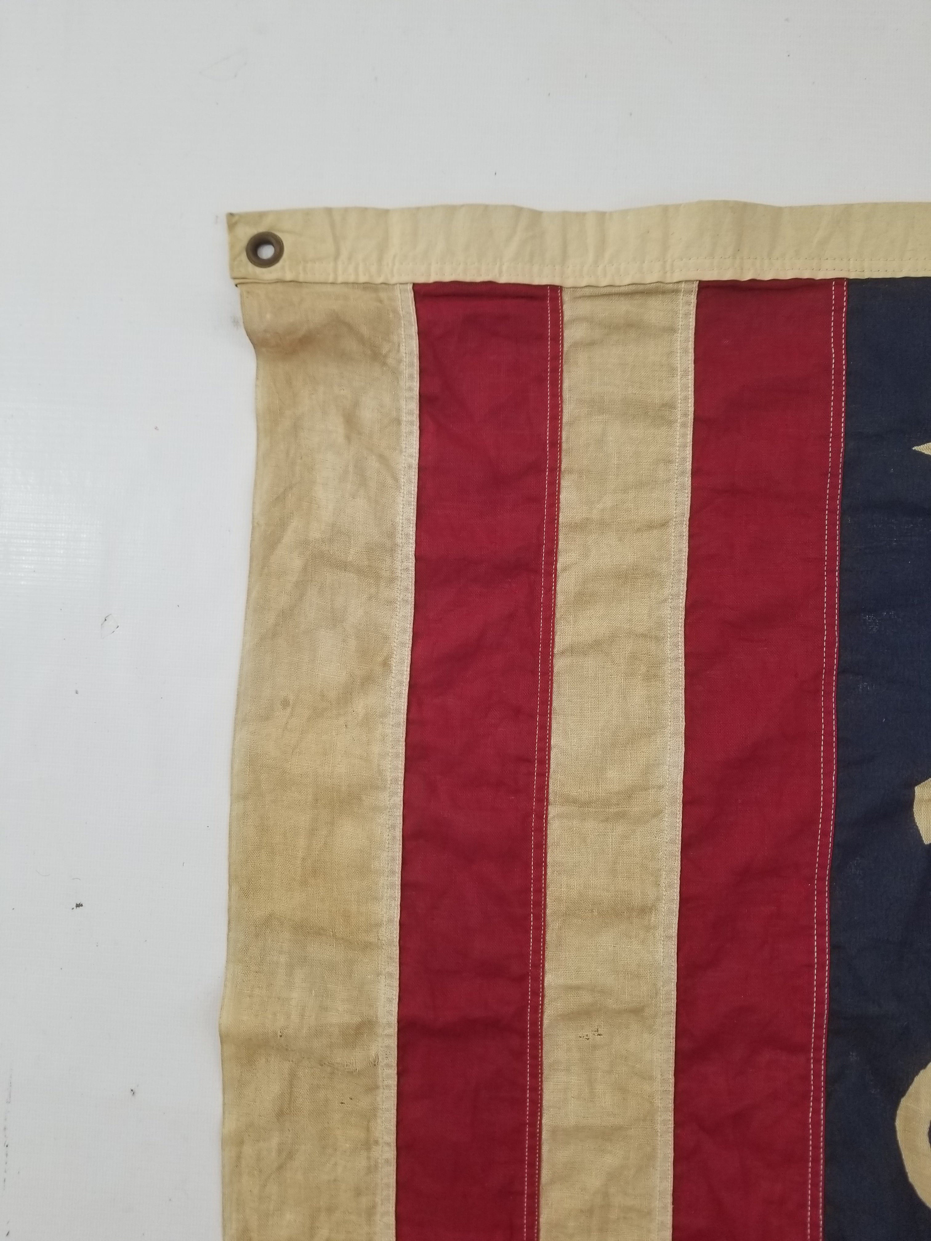 Antique Bicentennial 1976 American Flag with 13 Stars