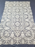 Vintage Italian Point De Venice Needle Lace Banquet Tablecloth 245x160cm