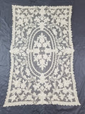 Vintage Italian Point De Venice Needle Lace Tablecloth 130x86cm