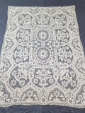 Vintage Italian Point De Venice Needle Lace Tablecloth 200x160cm