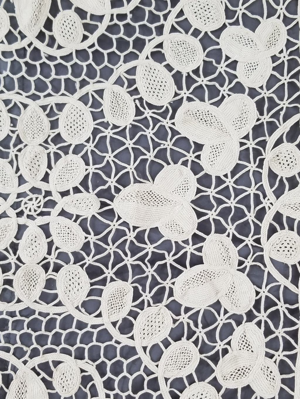 Vintage Italian Point De Venice Needle Lace Tablecloth 200x160cm