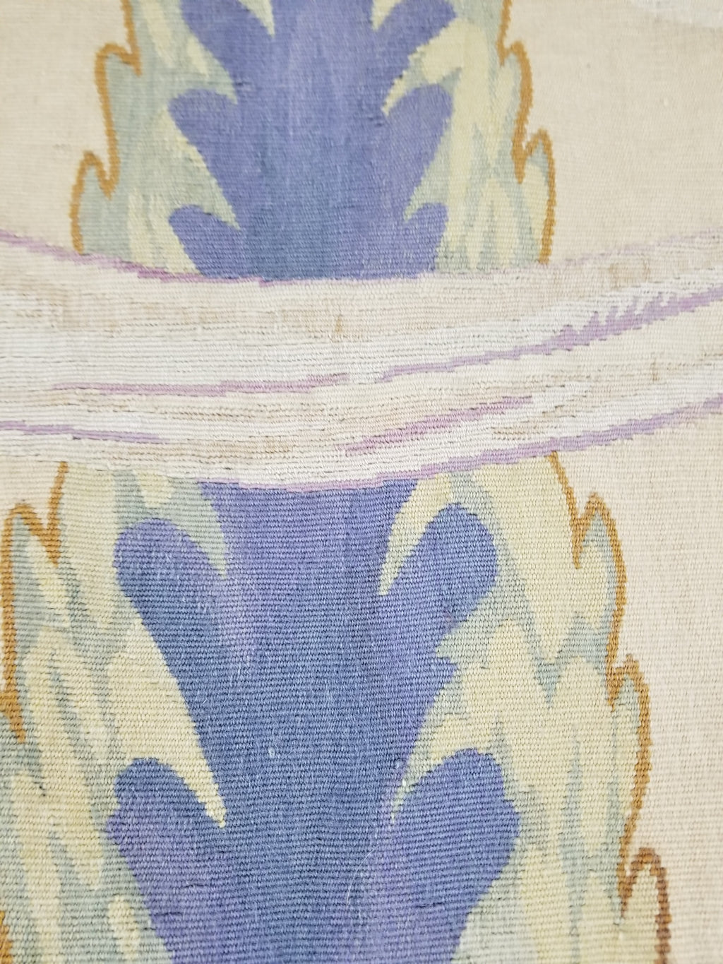 Antique 18thC French Aubusson Handwoven Wall Hanging Tapestry with Sign 192x145cm