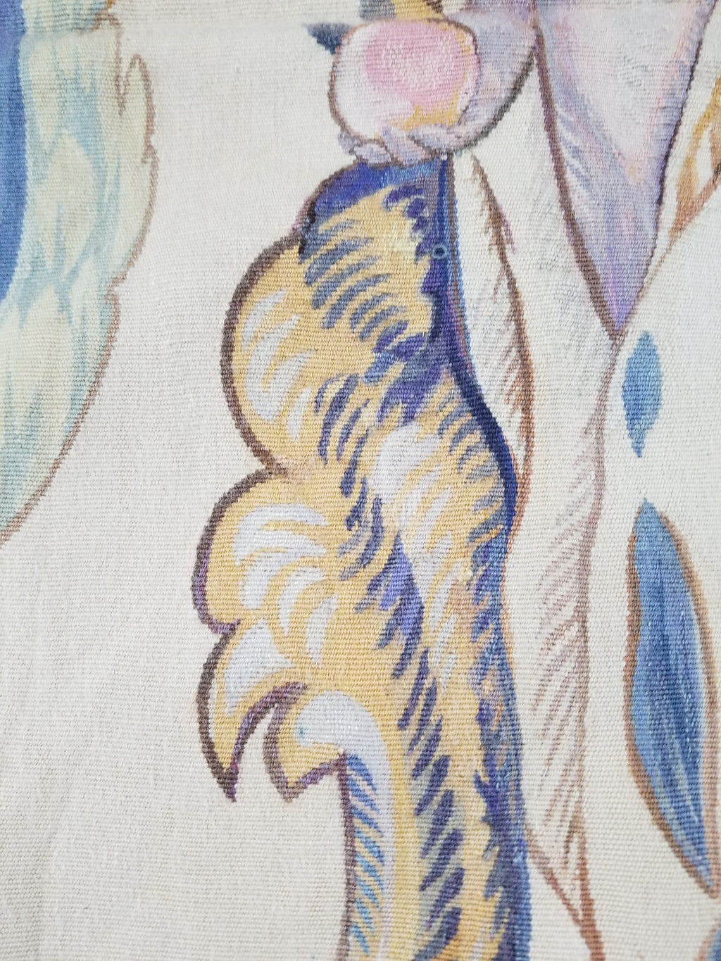 Antique 18thC French Aubusson Handwoven Wall Hanging Tapestry with Sign 192x145cm