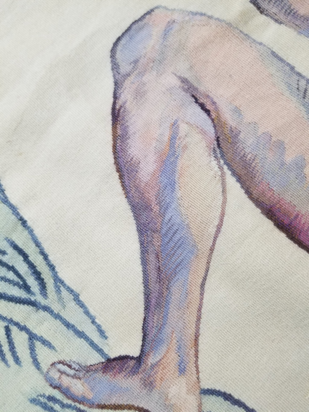 Antique 18thC French Aubusson Handwoven Wall Hanging Tapestry with Sign 192x145cm