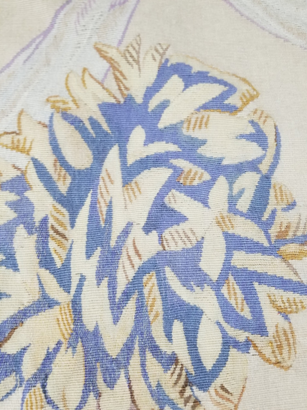 Antique 18thC French Aubusson Handwoven Wall Hanging Tapestry with Sign 192x145cm