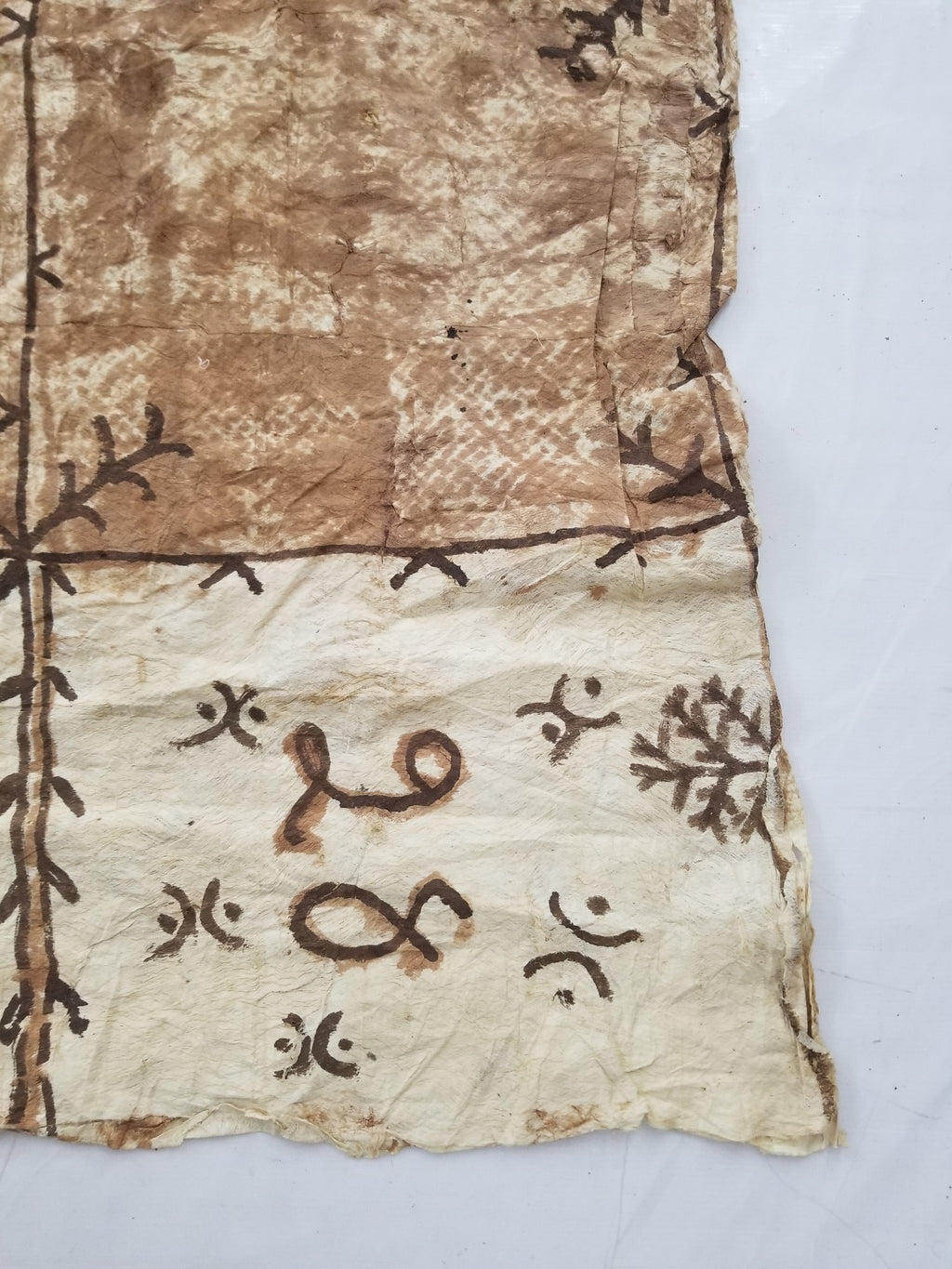 Antique Traditional Polynesian Tapa Bark Cloth 417x244cm