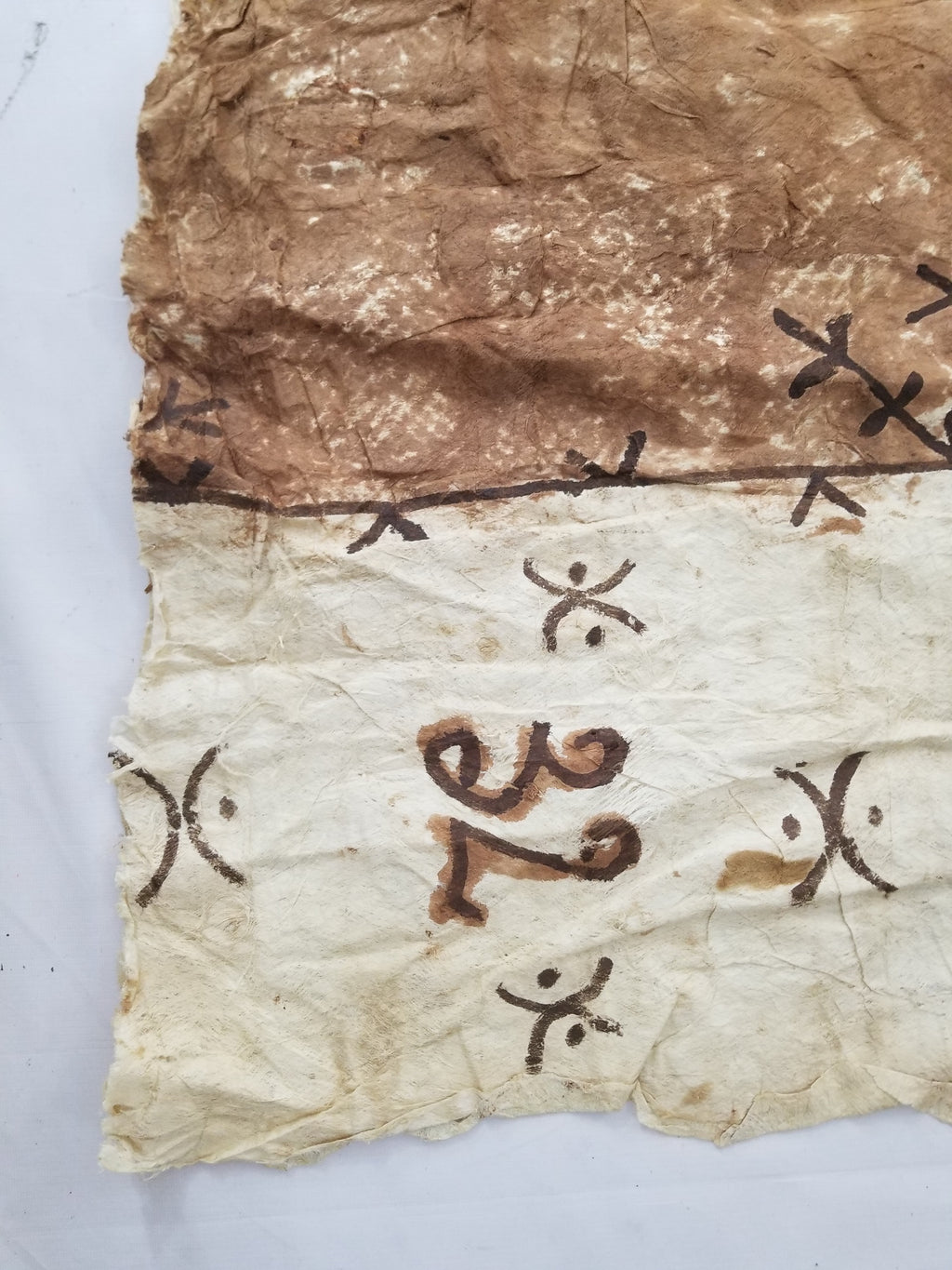 Antique Traditional Polynesian Tapa Bark Cloth 417x244cm