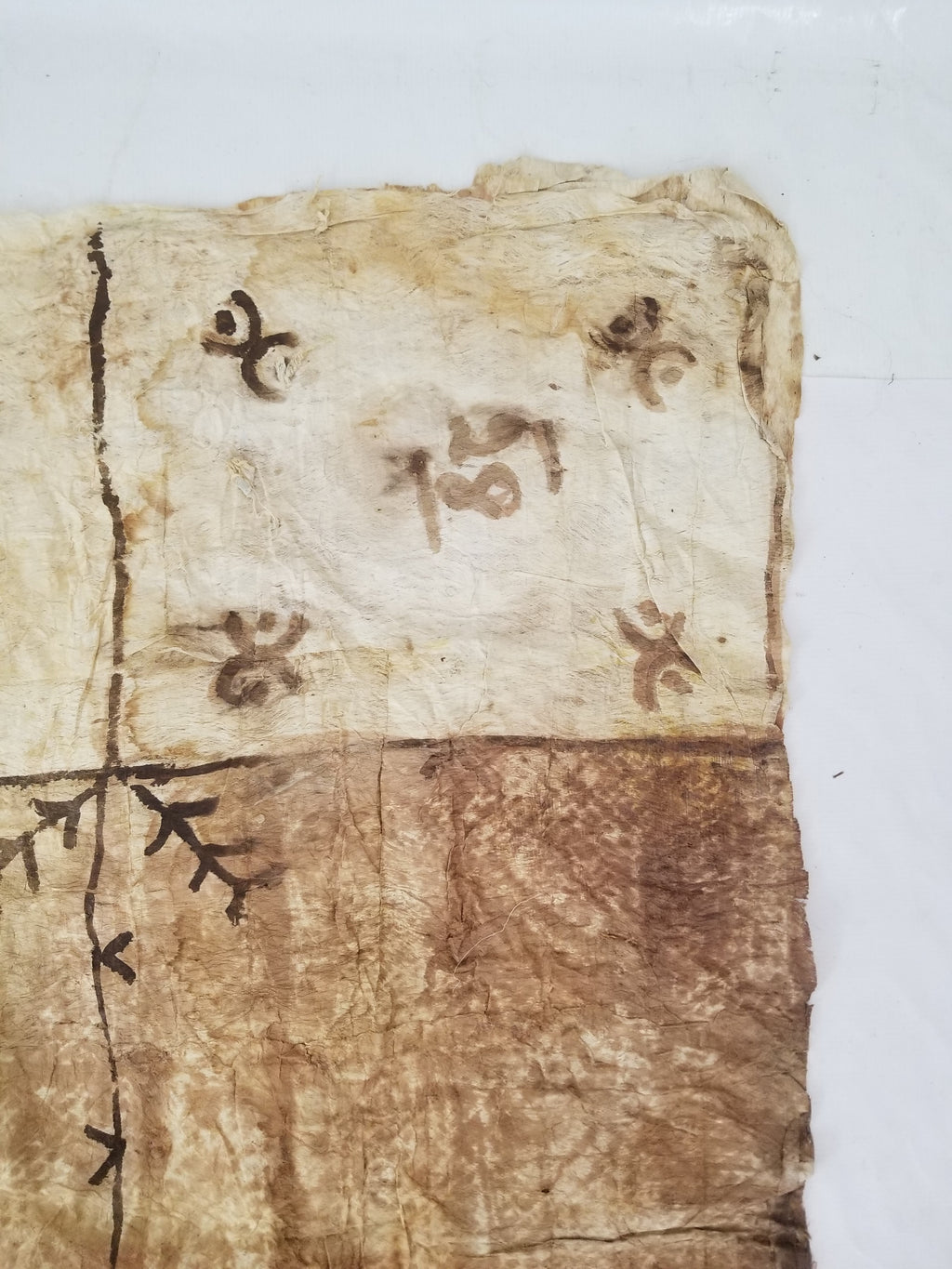 Antique Traditional Polynesian Tapa Bark Cloth 417x244cm