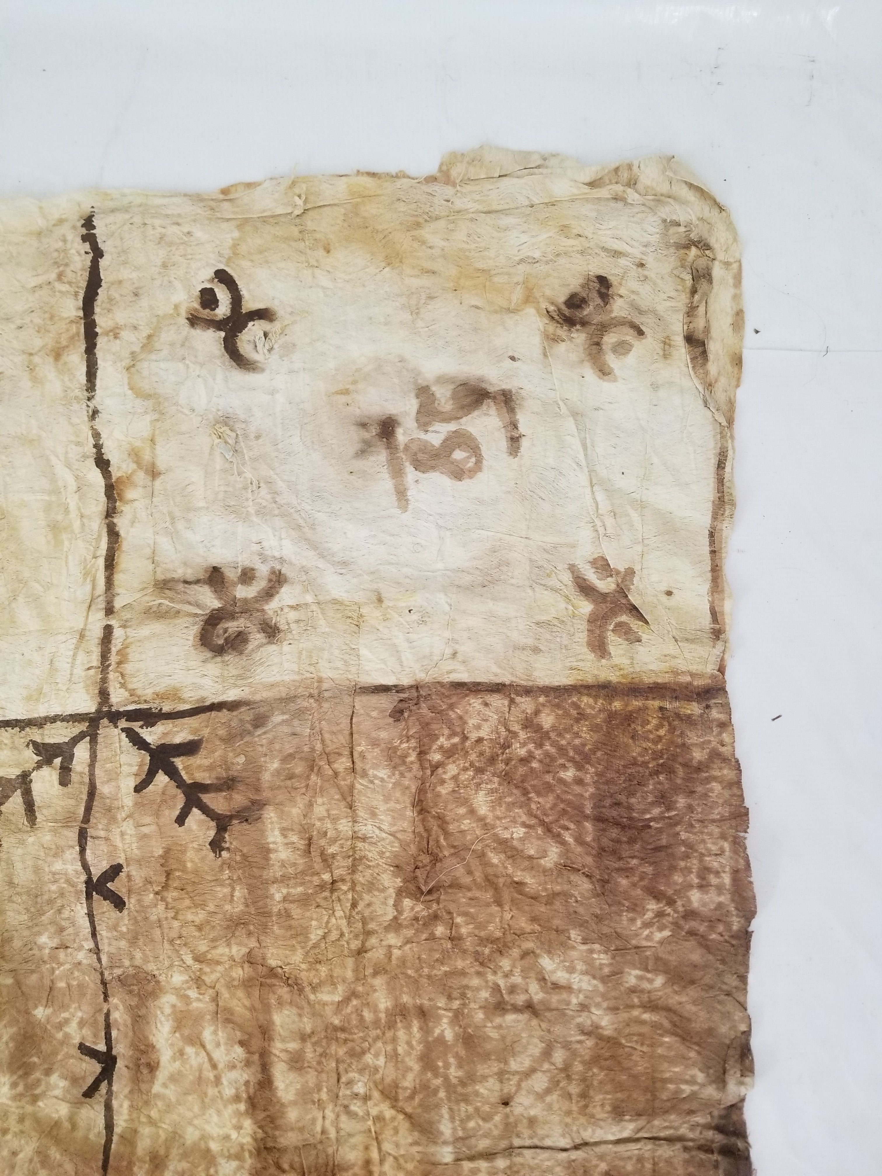 Antique Traditional Polynesian Tapa Bark Cloth 417x244cm