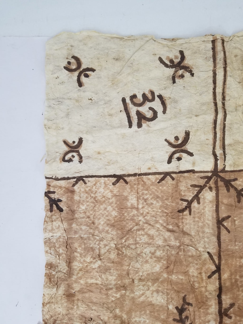 Antique Traditional Polynesian Tapa Bark Cloth 417x244cm