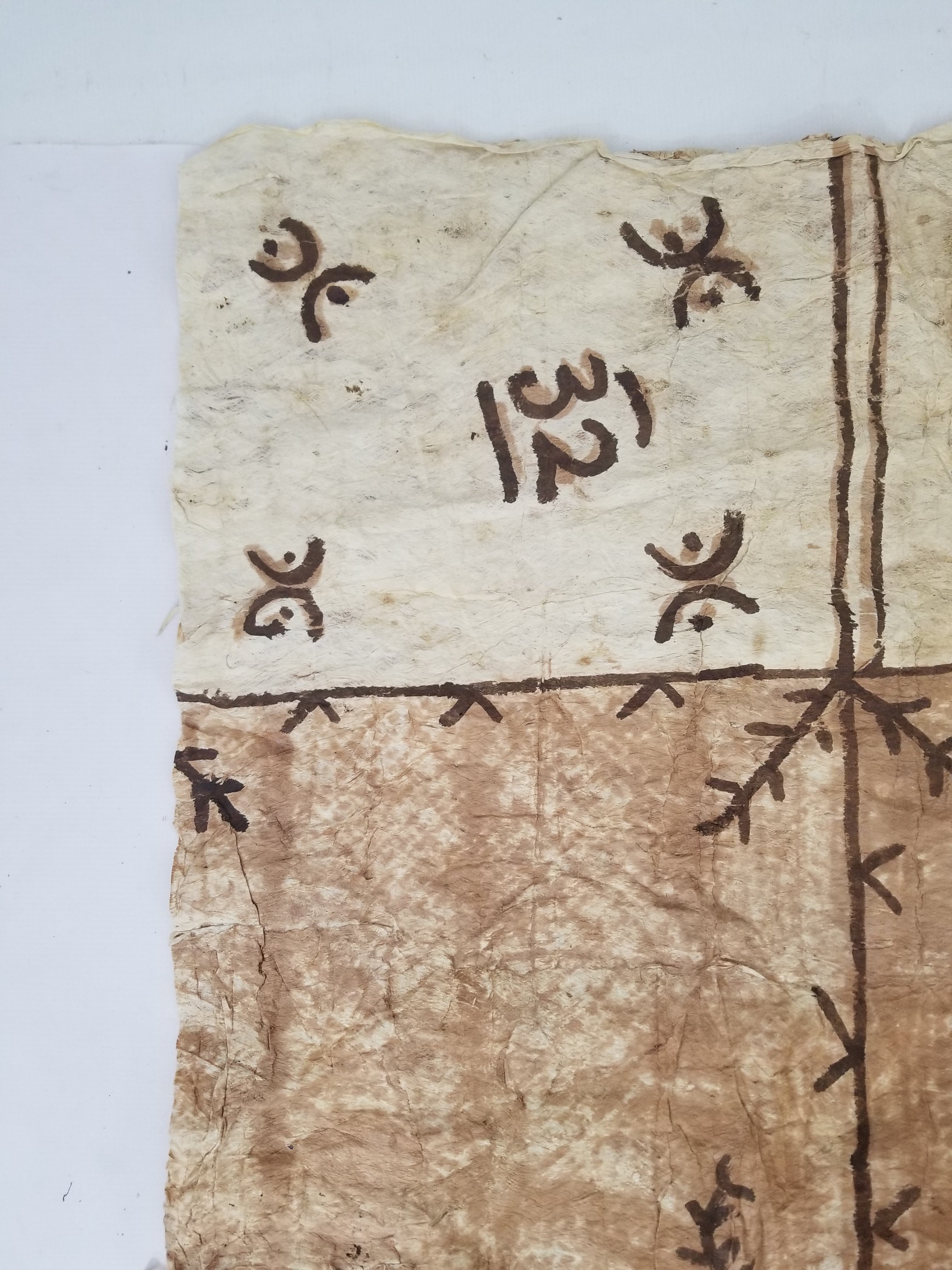 Antique Traditional Polynesian Tapa Bark Cloth 417x244cm