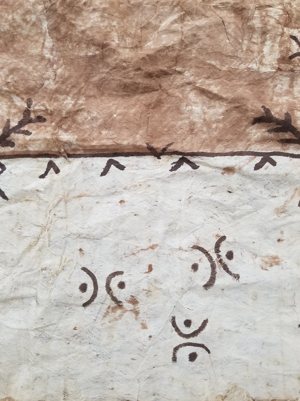 Antique Traditional Polynesian Tapa Bark Cloth 417x244cm