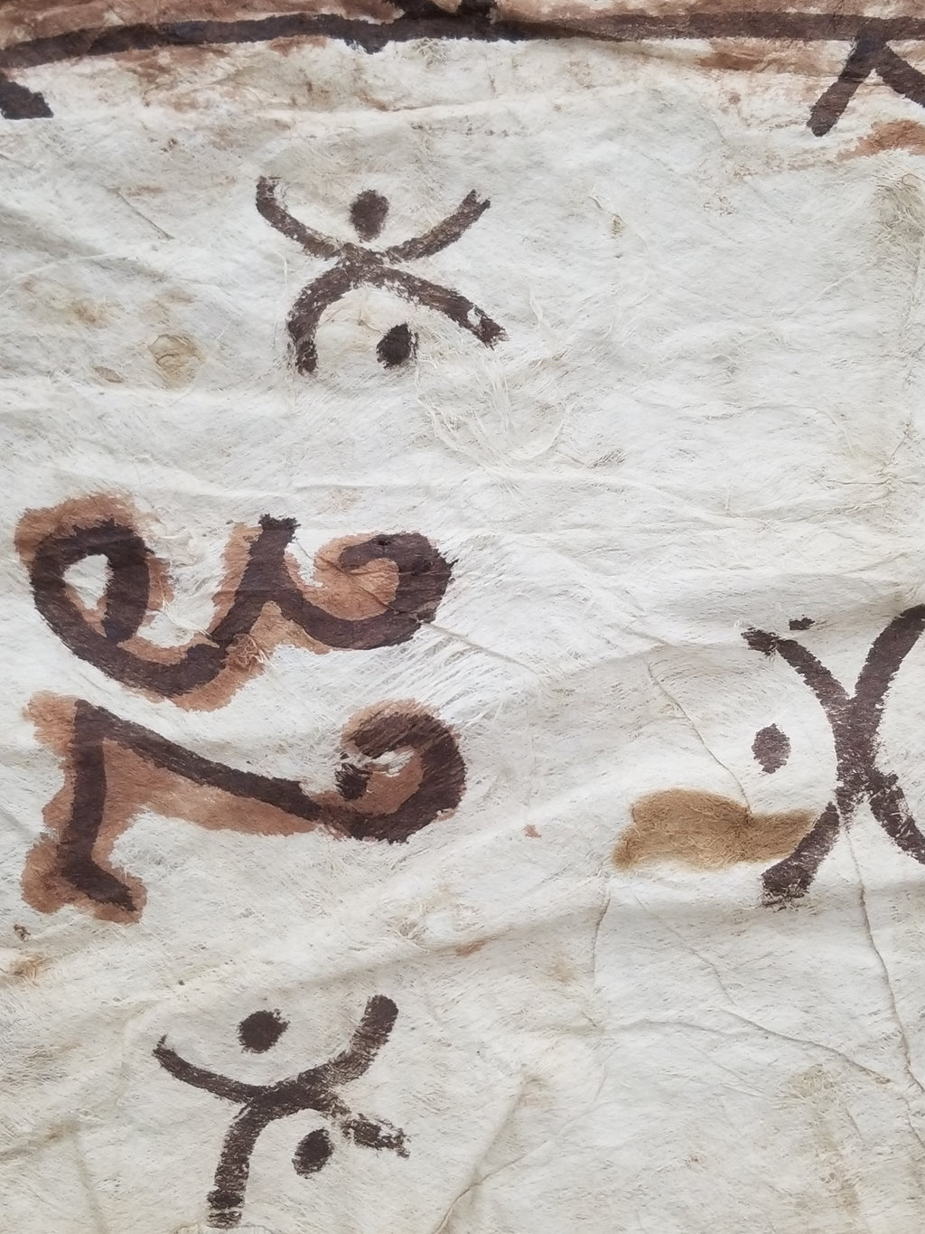 Antique Traditional Polynesian Tapa Bark Cloth 417x244cm