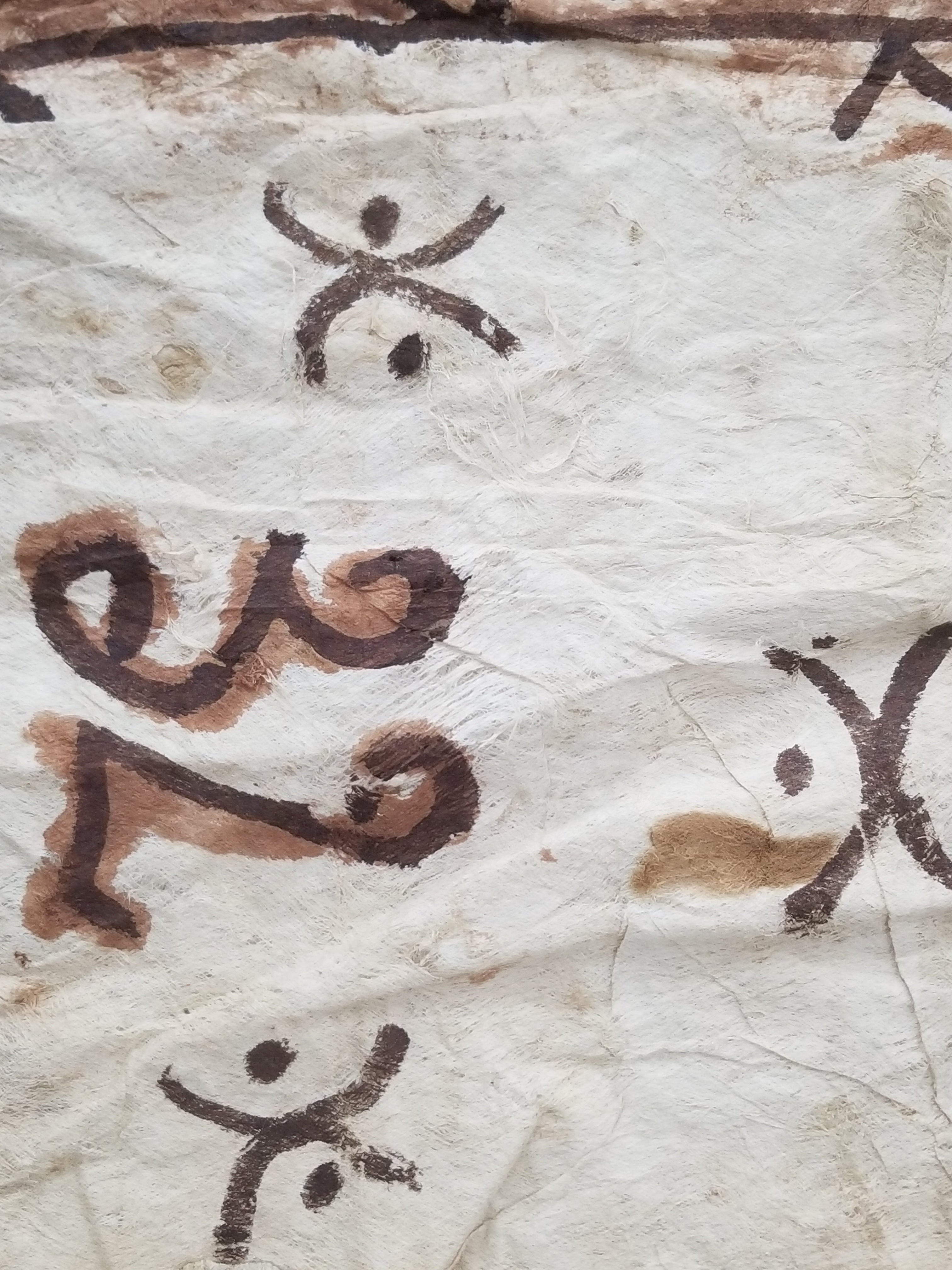 Antique Traditional Polynesian Tapa Bark Cloth 417x244cm