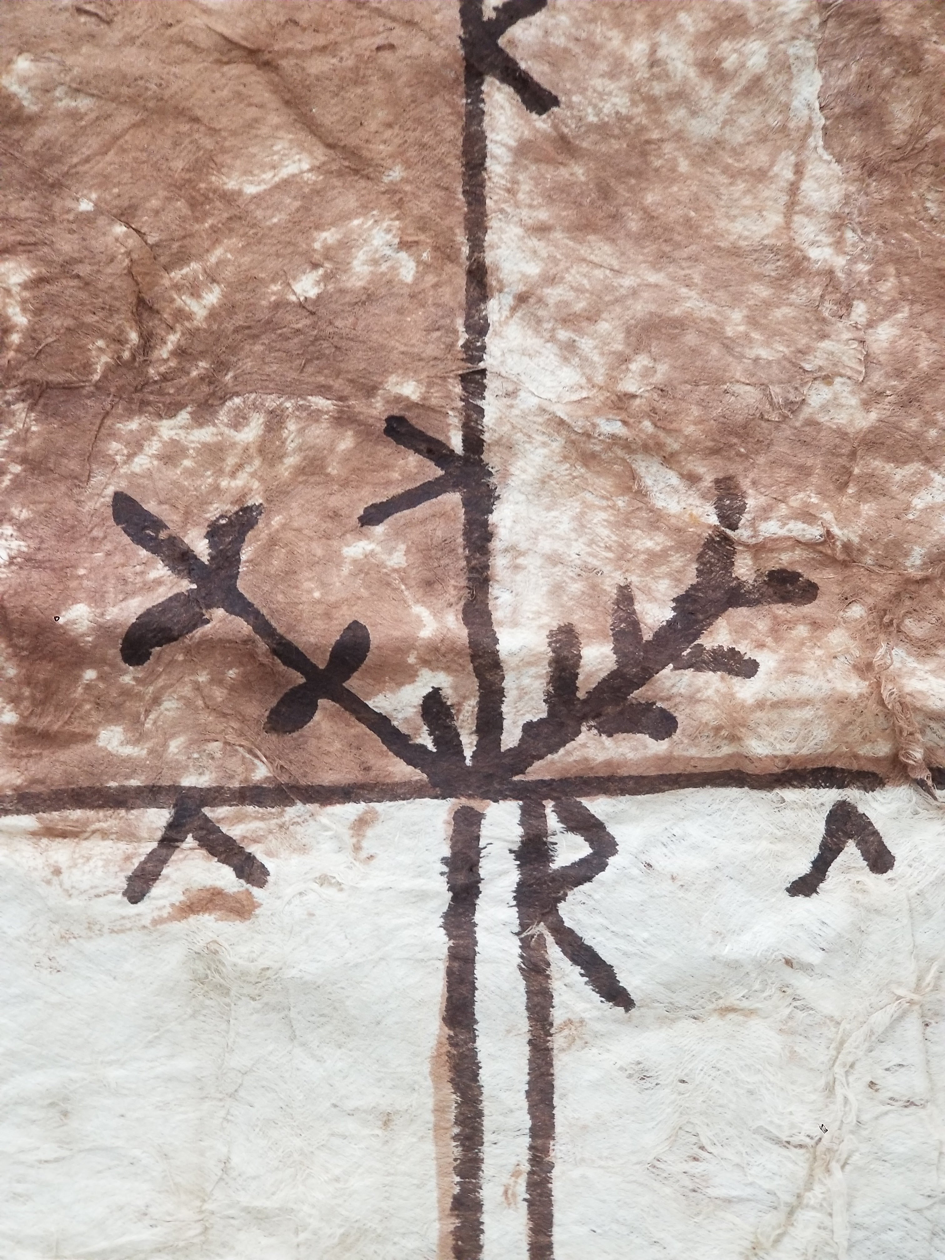 Antique Traditional Polynesian Tapa Bark Cloth 417x244cm