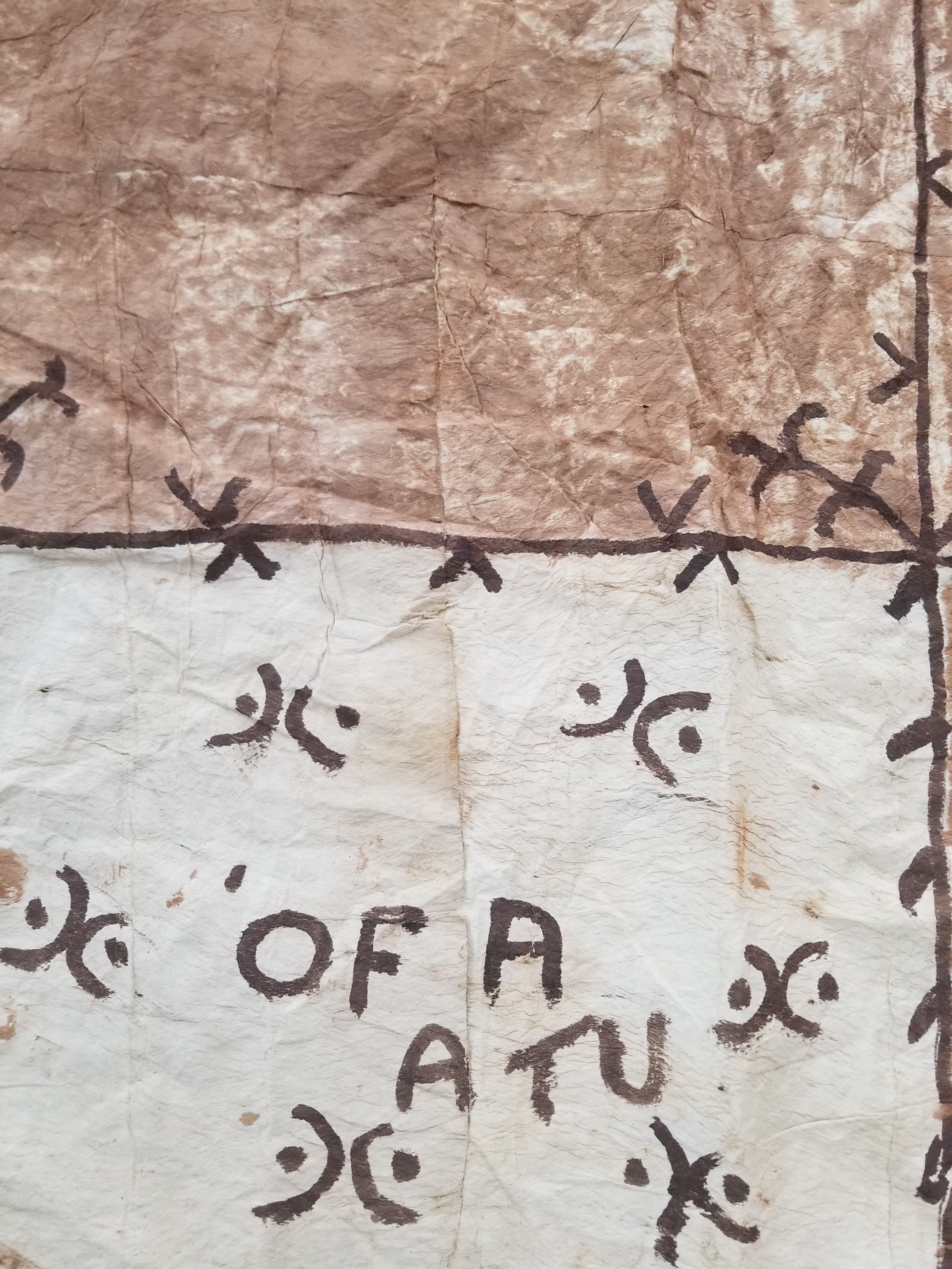 Antique Traditional Polynesian Tapa Bark Cloth 417x244cm