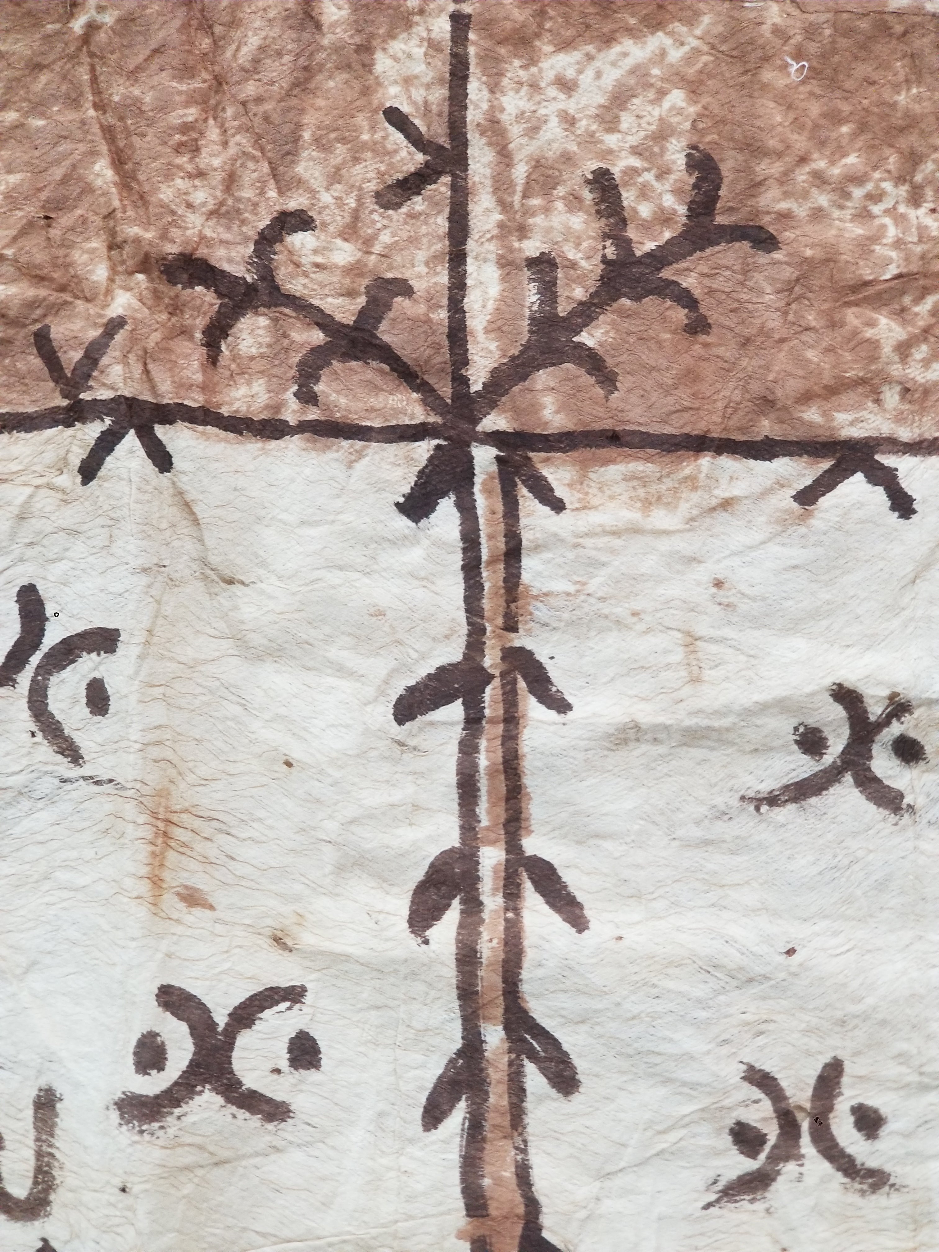 Antique Traditional Polynesian Tapa Bark Cloth 417x244cm