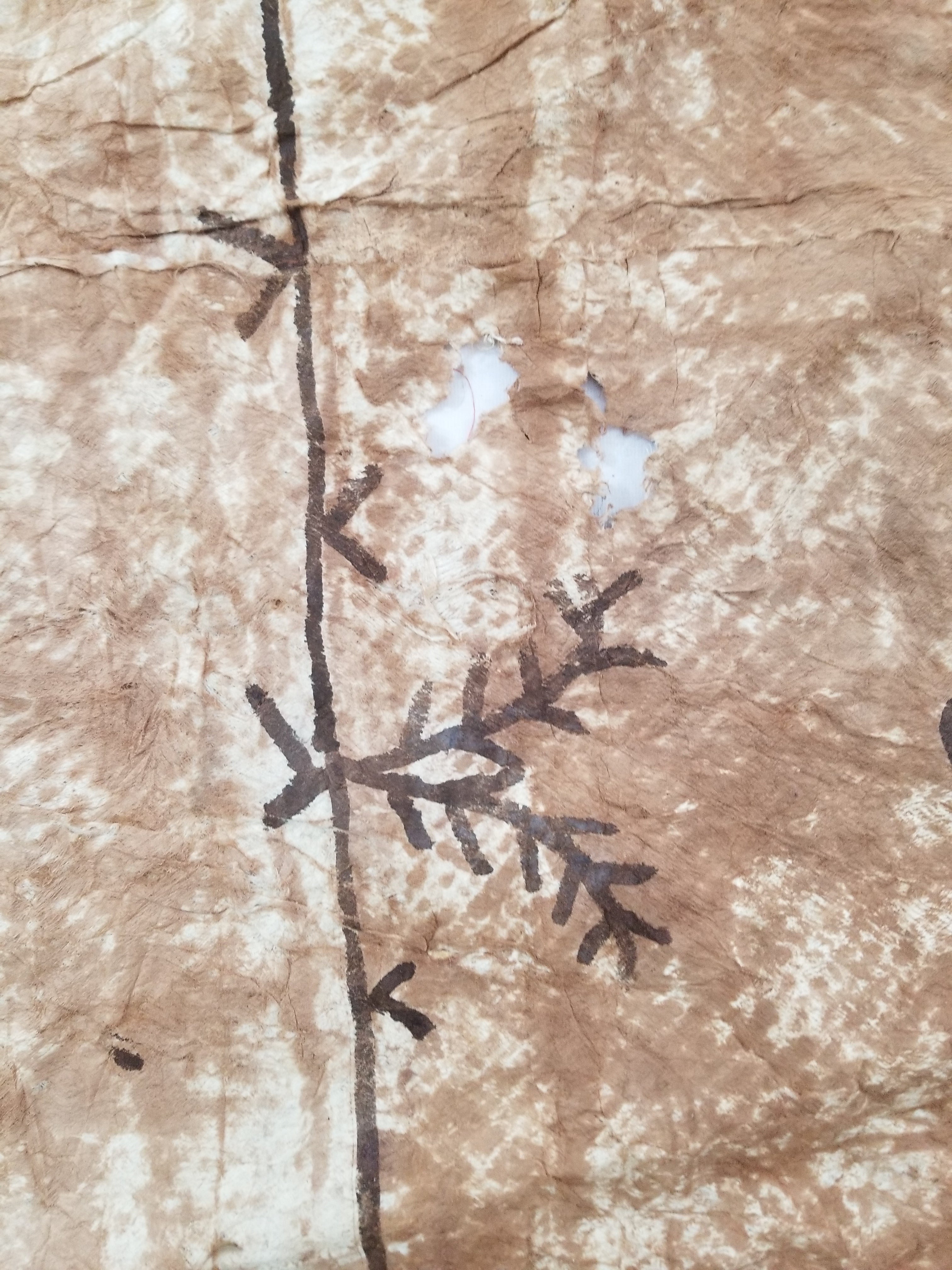 Antique Traditional Polynesian Tapa Bark Cloth 417x244cm