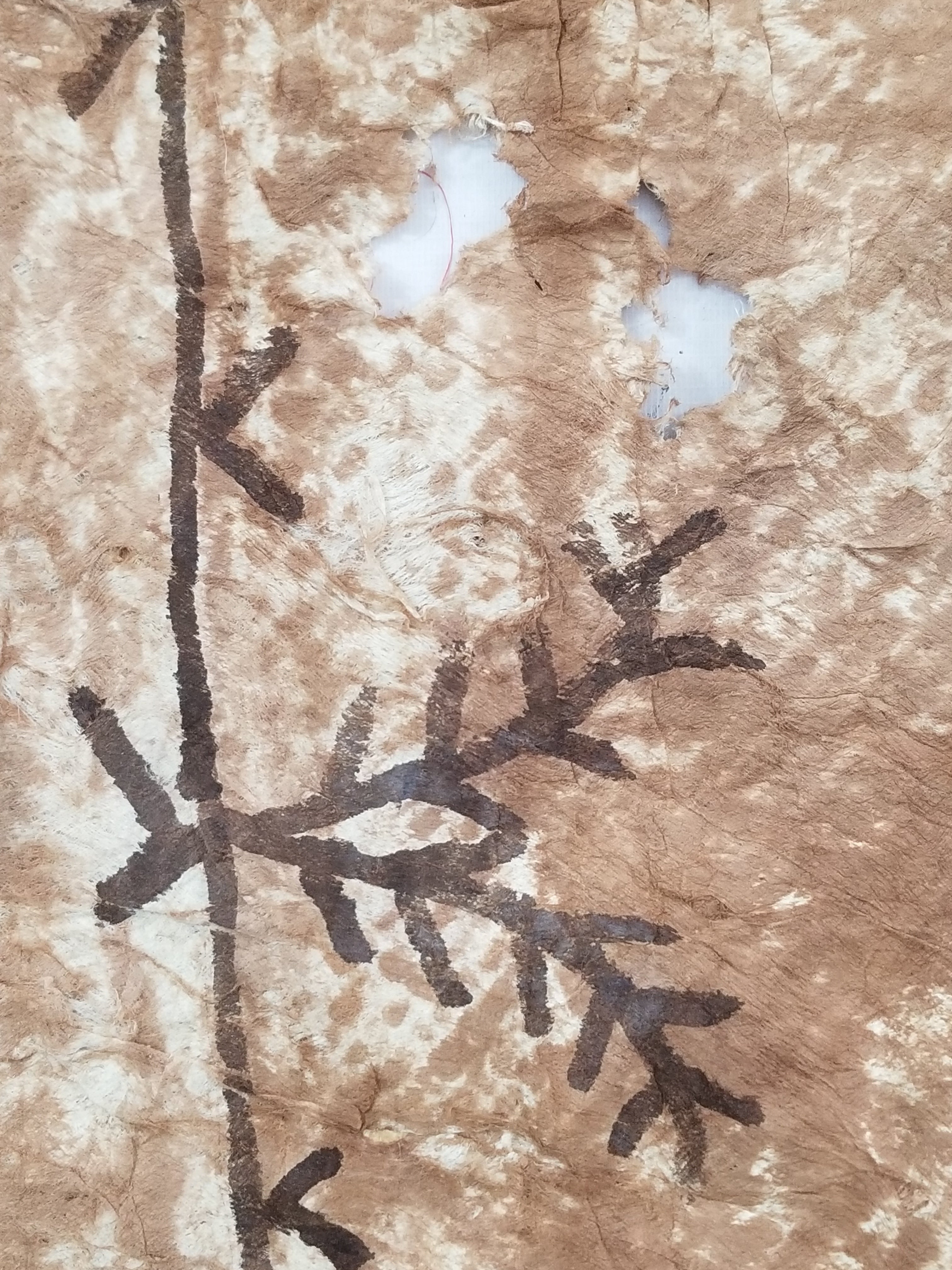 Antique Traditional Polynesian Tapa Bark Cloth 417x244cm