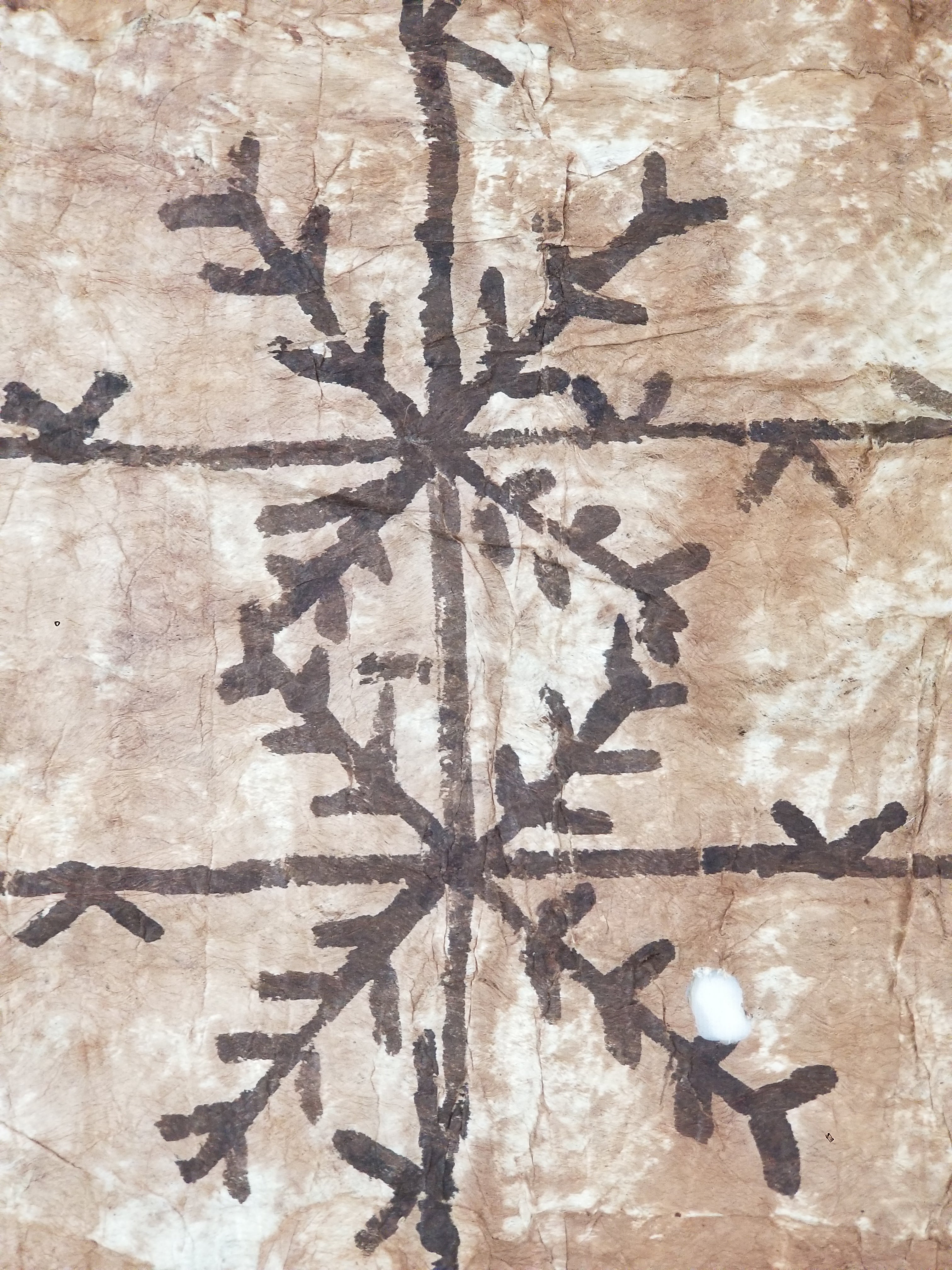 Antique Traditional Polynesian Tapa Bark Cloth 417x244cm