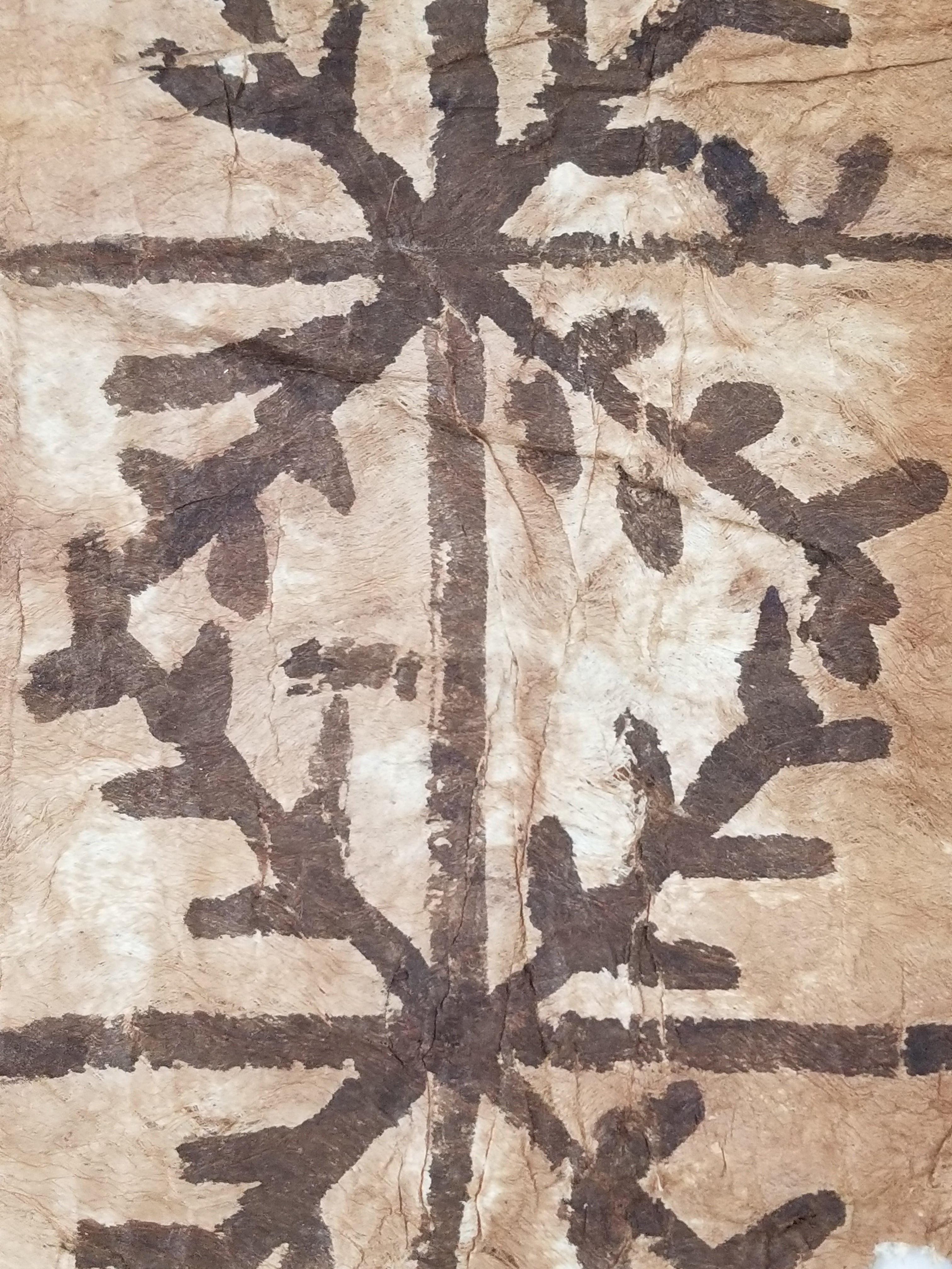 Antique Traditional Polynesian Tapa Bark Cloth 417x244cm